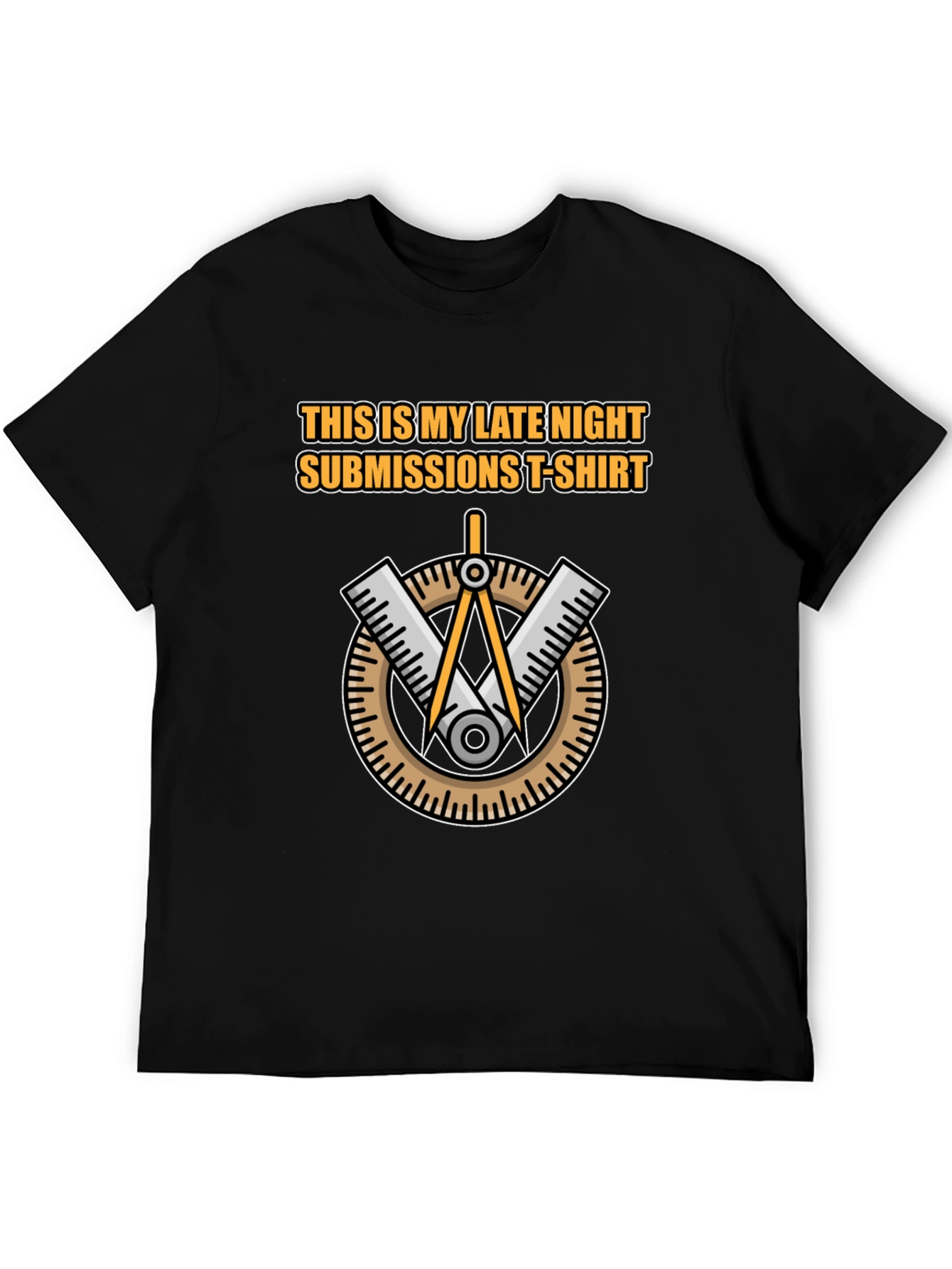 Late Night Submissions T-Shirt - Black Cotton Graphic Tee