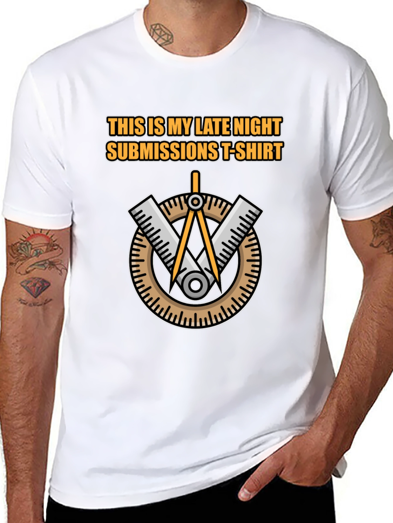 Late Night Submissions T-Shirt - Black Cotton Graphic Tee