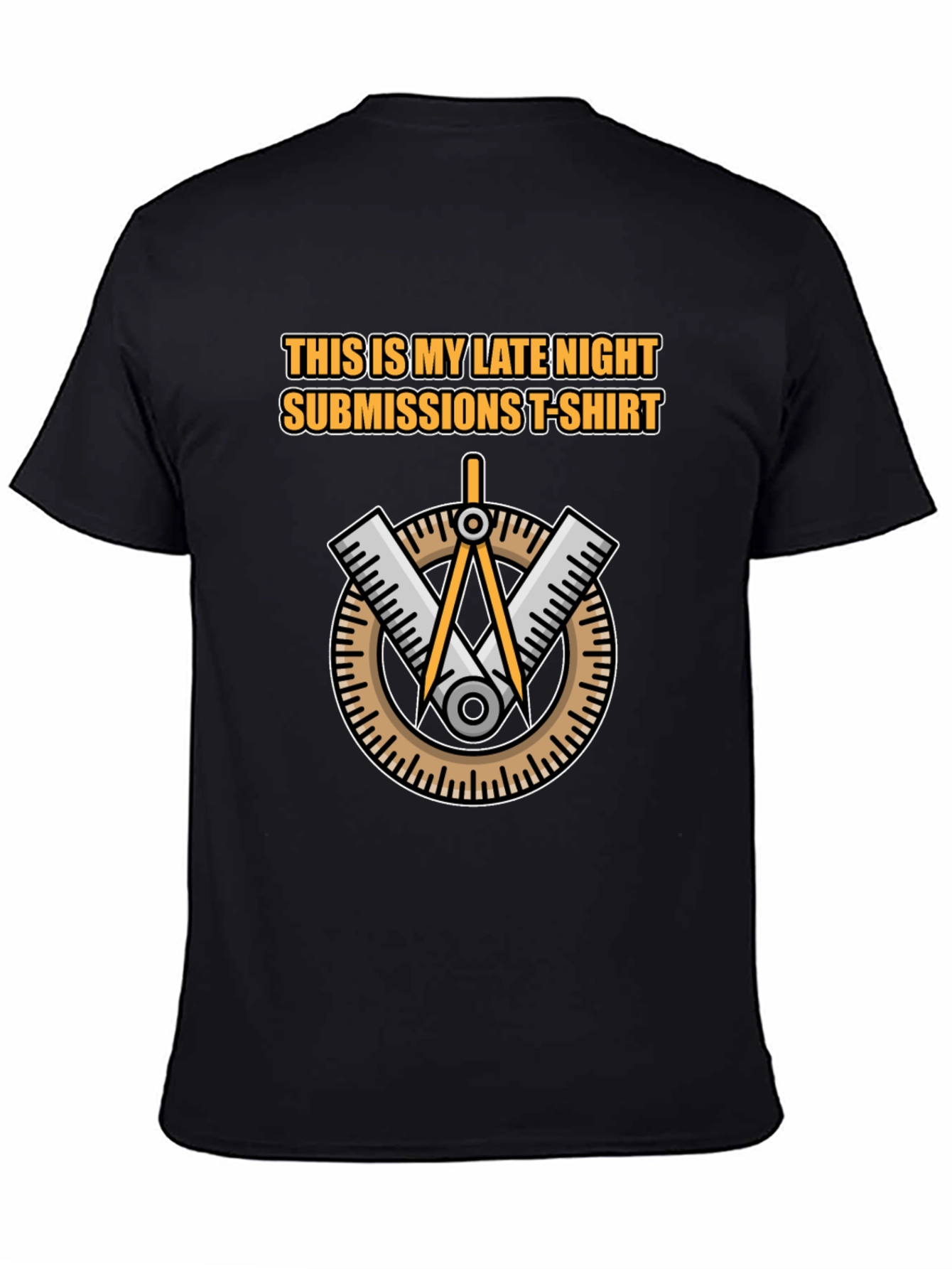 Late Night Submissions T-Shirt - Black Cotton Graphic Tee