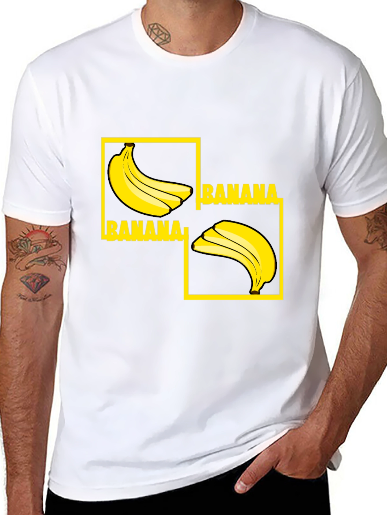 Banana Graphic Tee - Quirky & Fun Black T-Shirt
