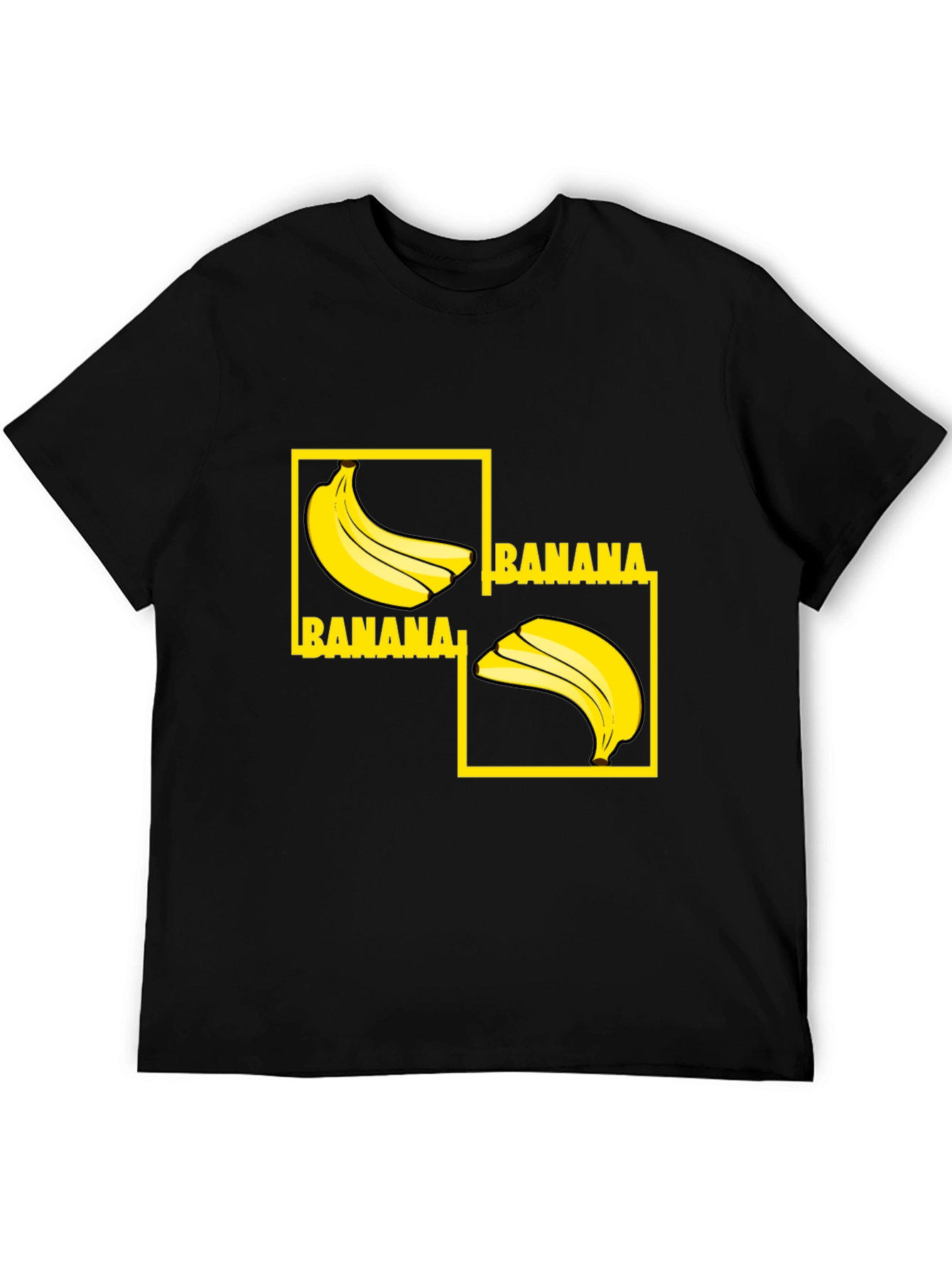 Banana Graphic Tee - Quirky & Fun Black T-Shirt