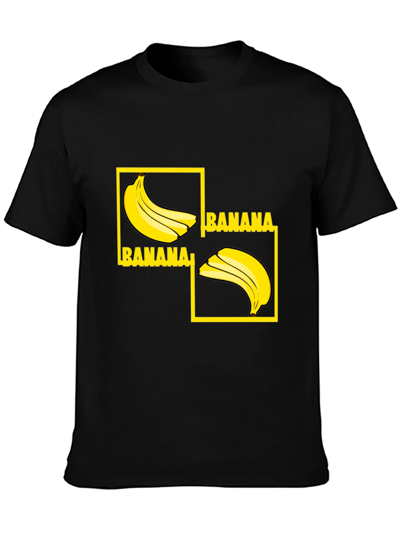 Banana Graphic Tee - Quirky & Fun Black T-Shirt