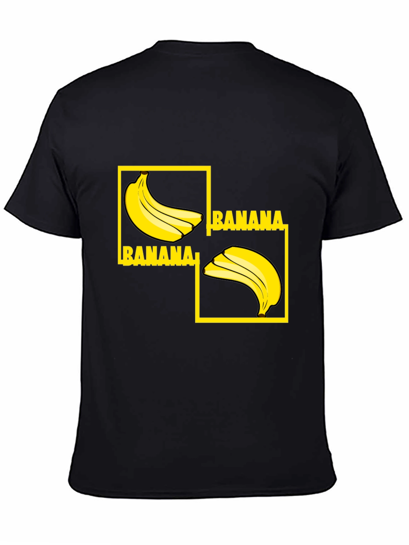 Banana Graphic Tee - Quirky & Fun Black T-Shirt
