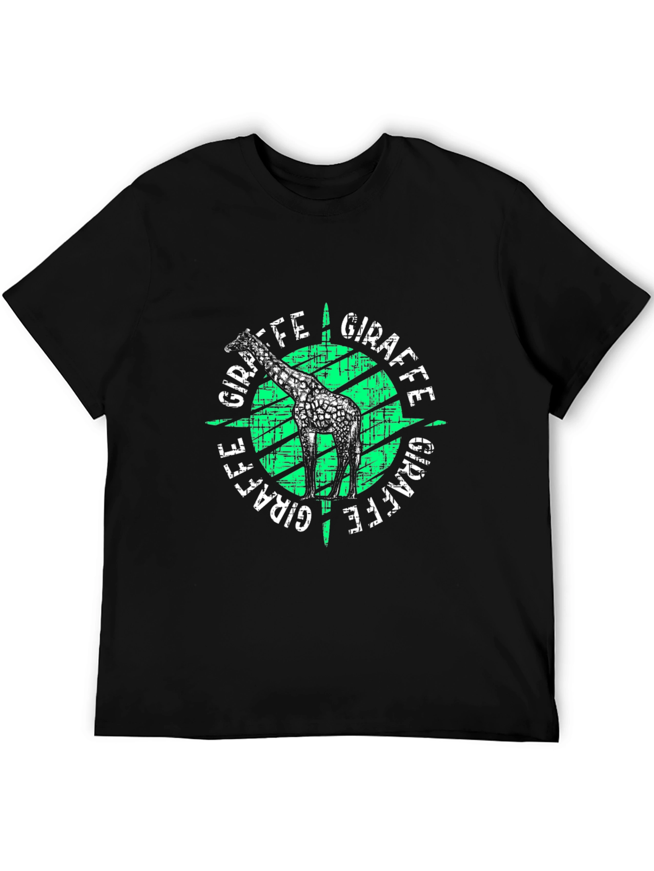 Giraffe Graphic Print T-Shirt