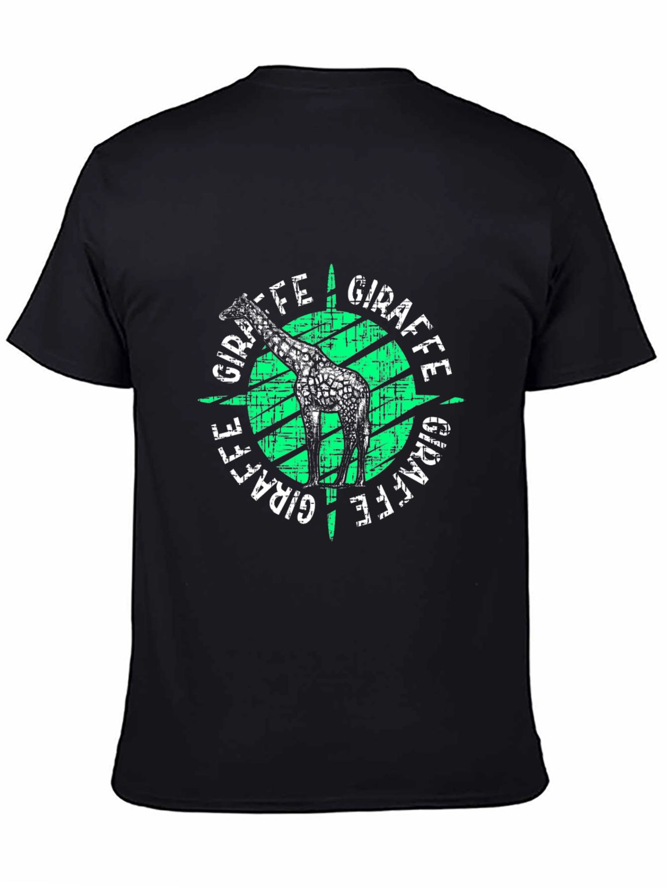 Giraffe Graphic Print T-Shirt