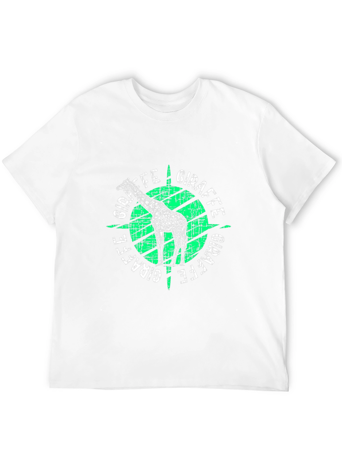 Giraffe Graphic Print T-Shirt