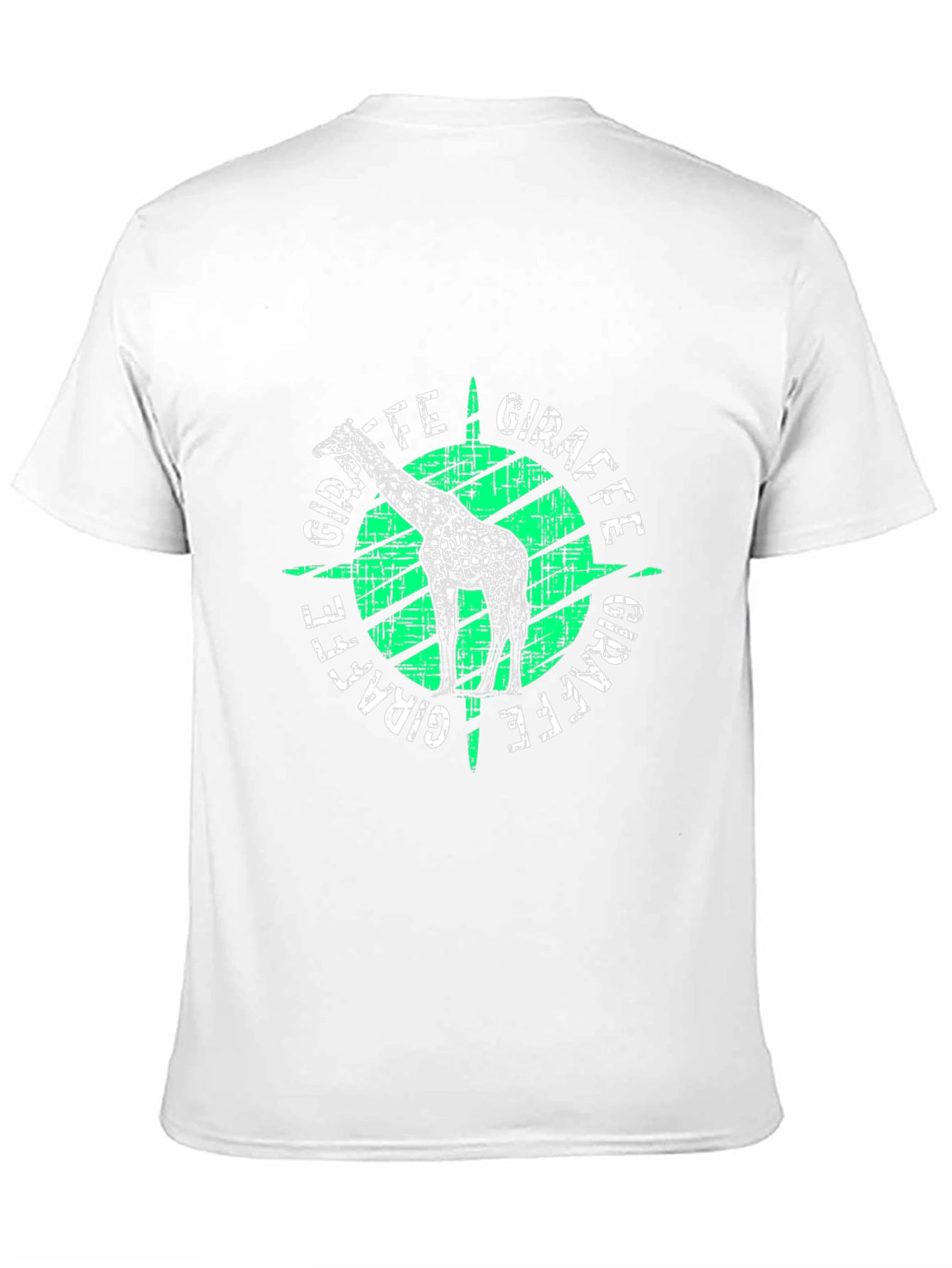 Giraffe Graphic Print T-Shirt