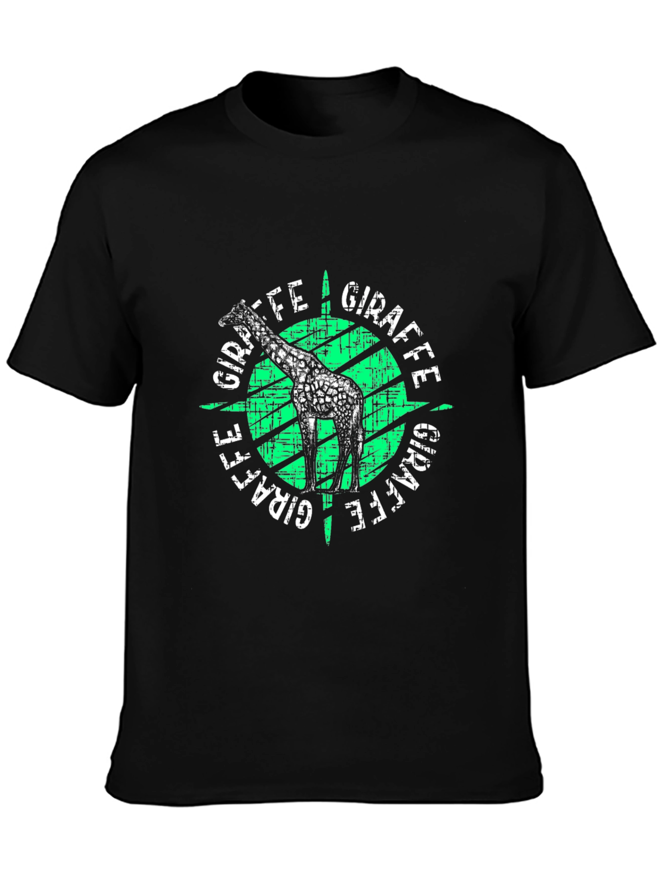 Giraffe Graphic Print T-Shirt
