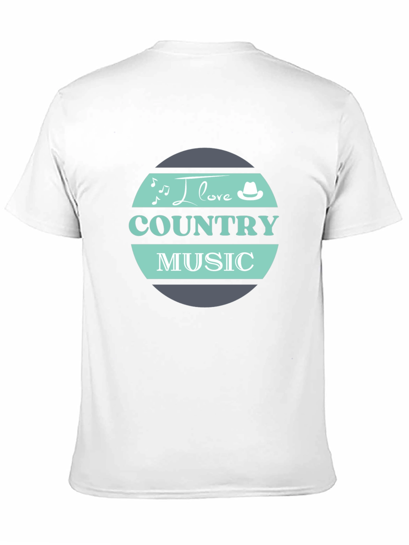 I Love Country Music Black T-Shirt