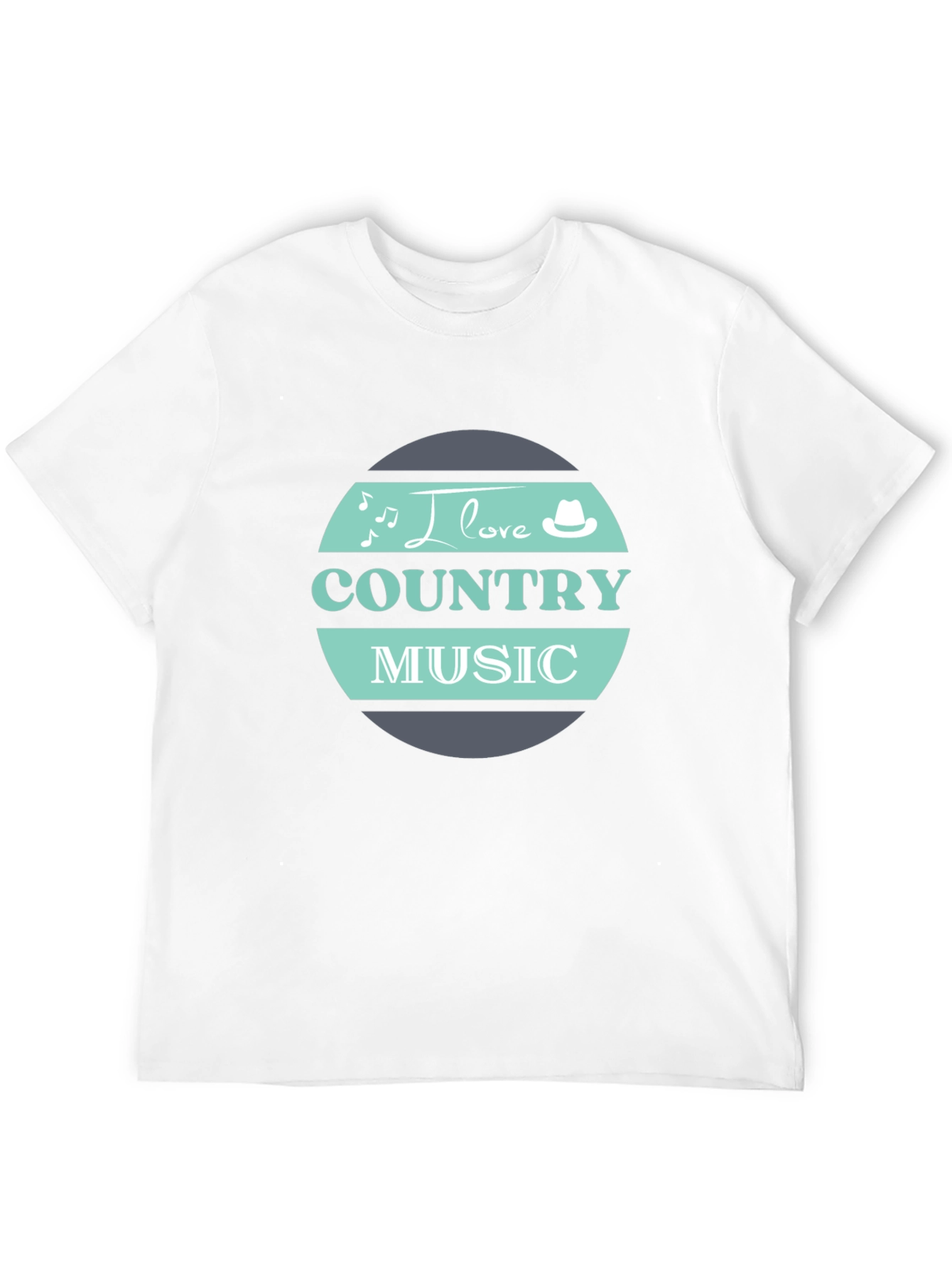 I Love Country Music Black T-Shirt