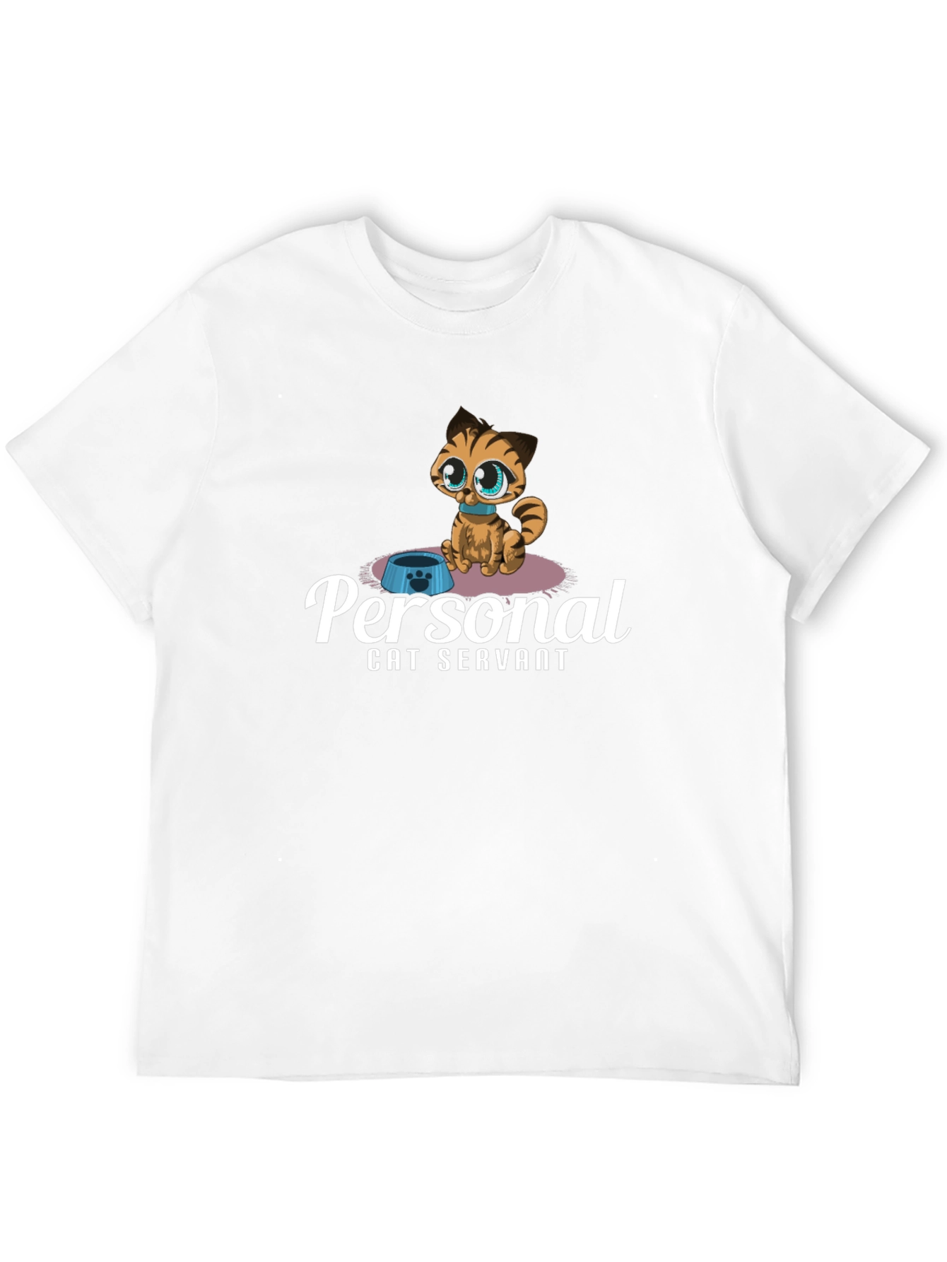 Personal Cat Servant T-Shirt - Cute Kitten Design