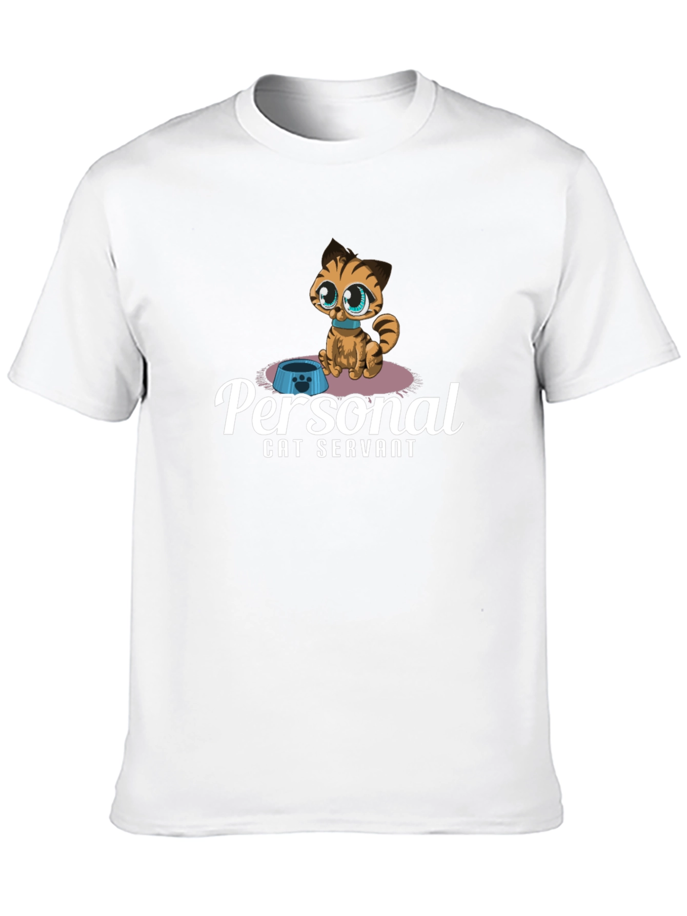Personal Cat Servant T-Shirt - Cute Kitten Design