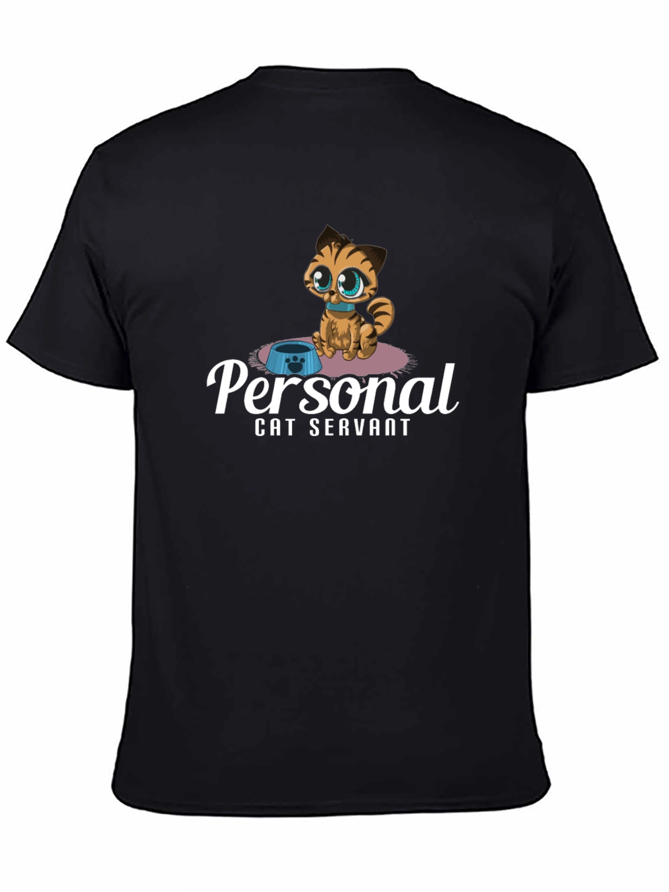 Personal Cat Servant T-Shirt - Cute Kitten Design
