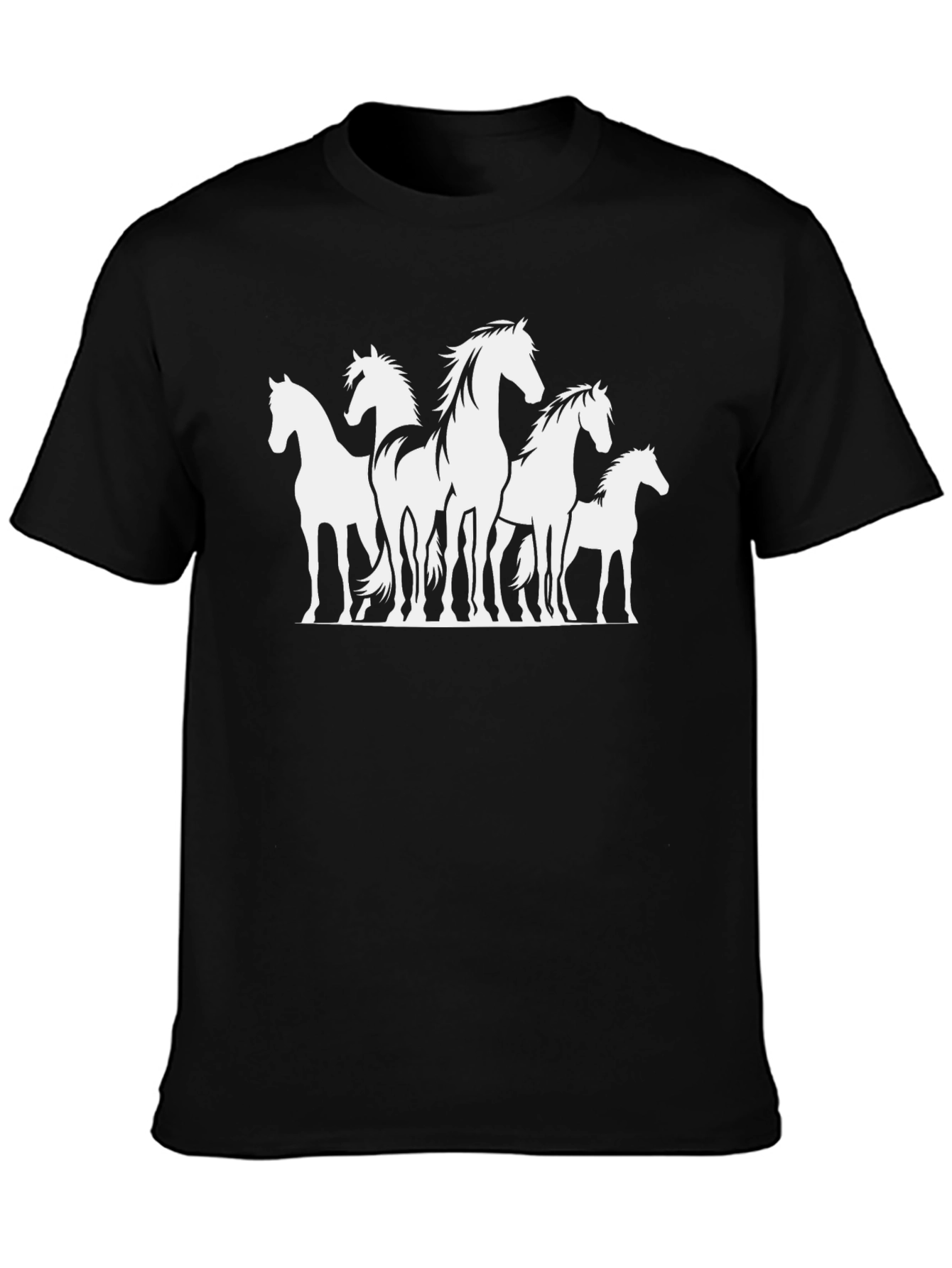 Horse Silhouette Graphic T-Shirt