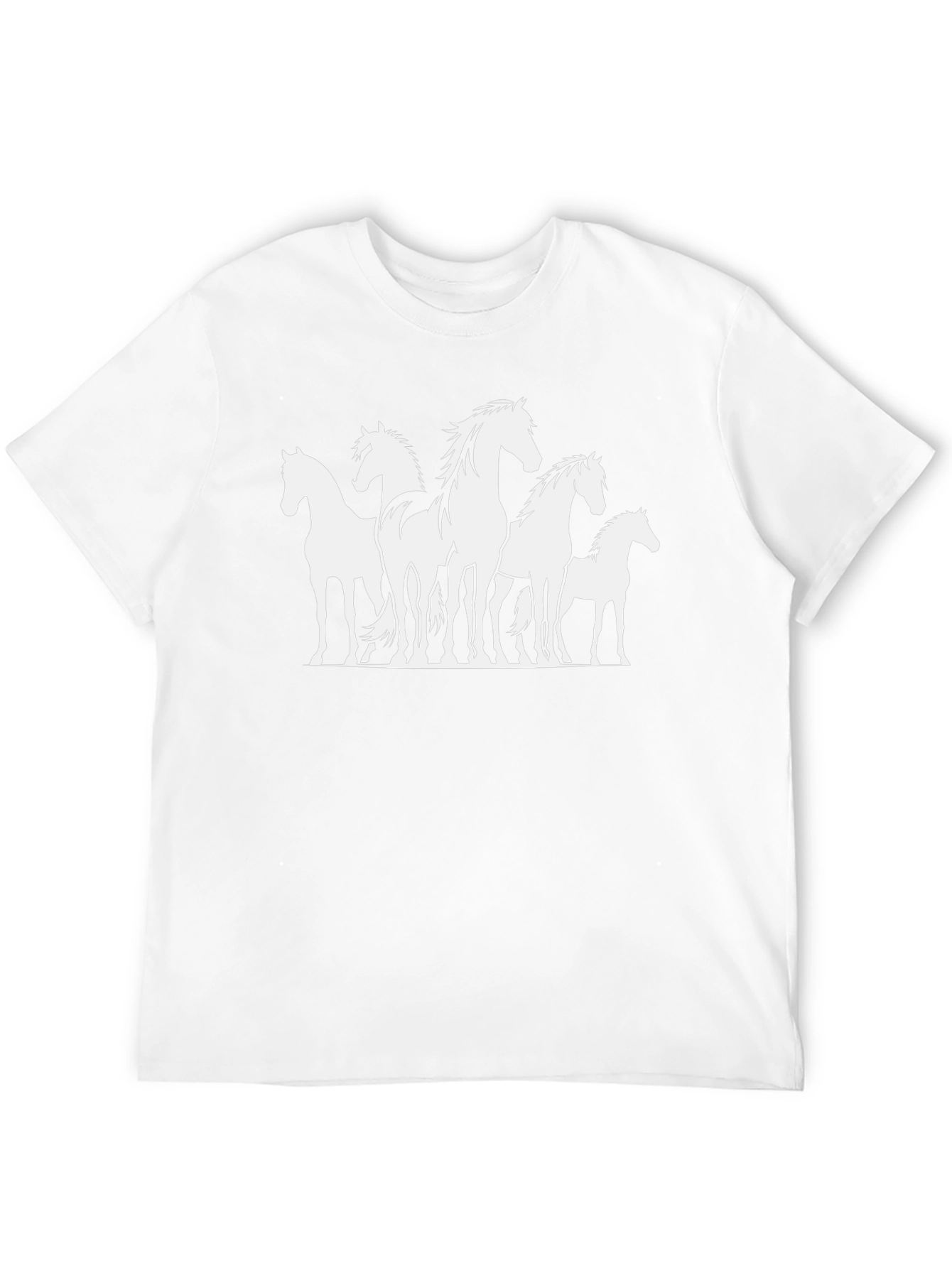 Horse Silhouette Graphic T-Shirt