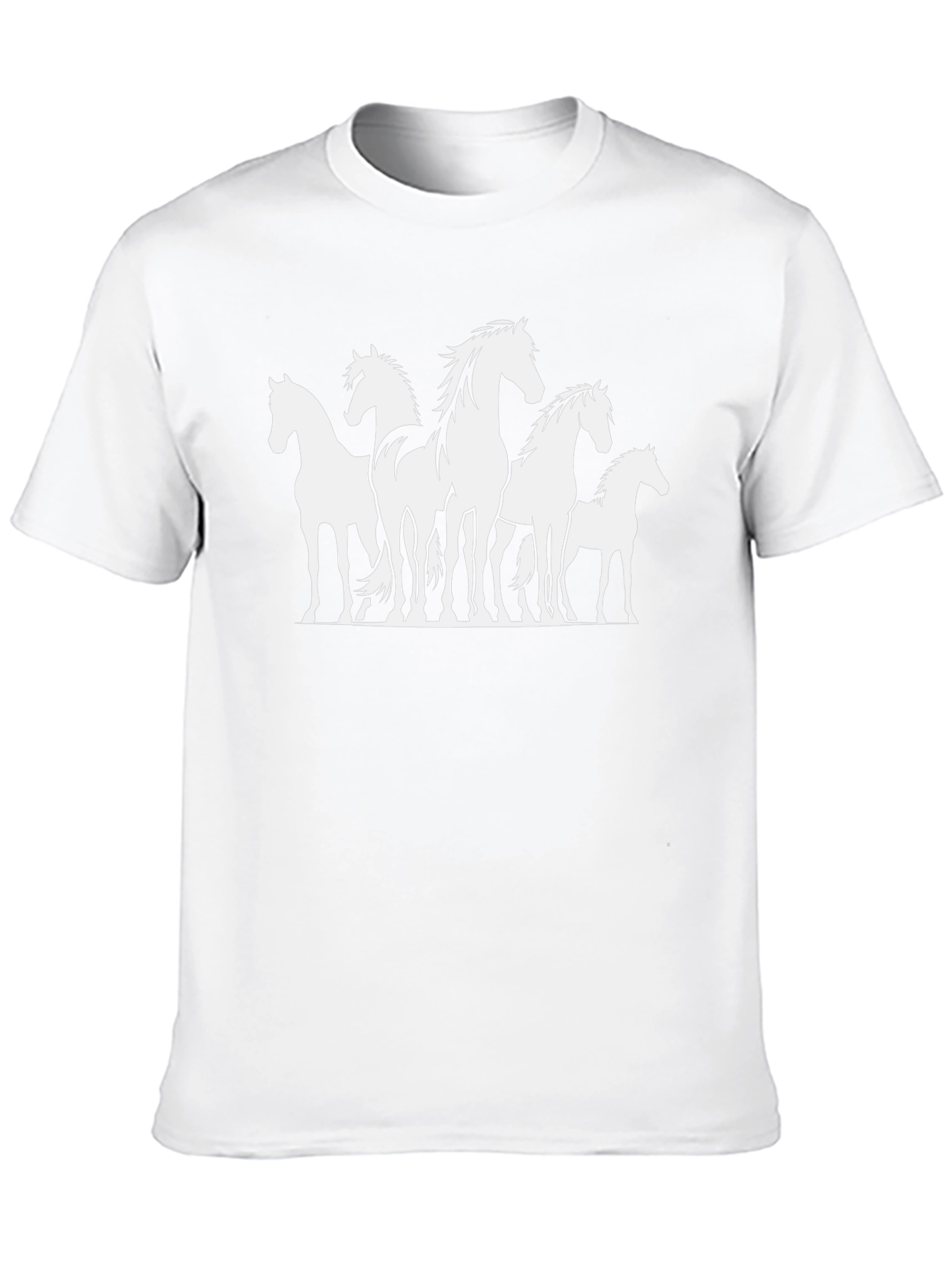 Horse Silhouette Graphic T-Shirt
