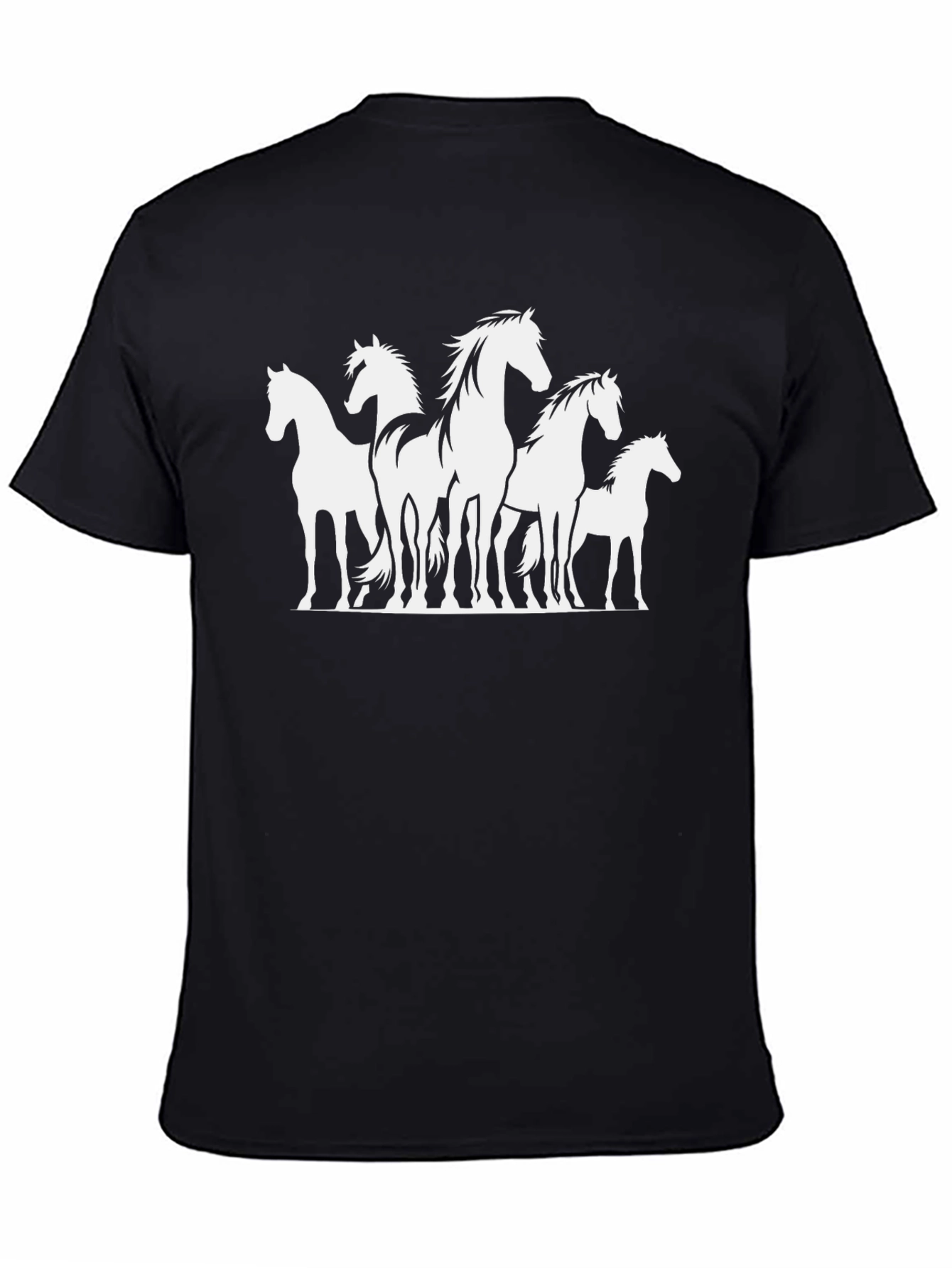 Horse Silhouette Graphic T-Shirt