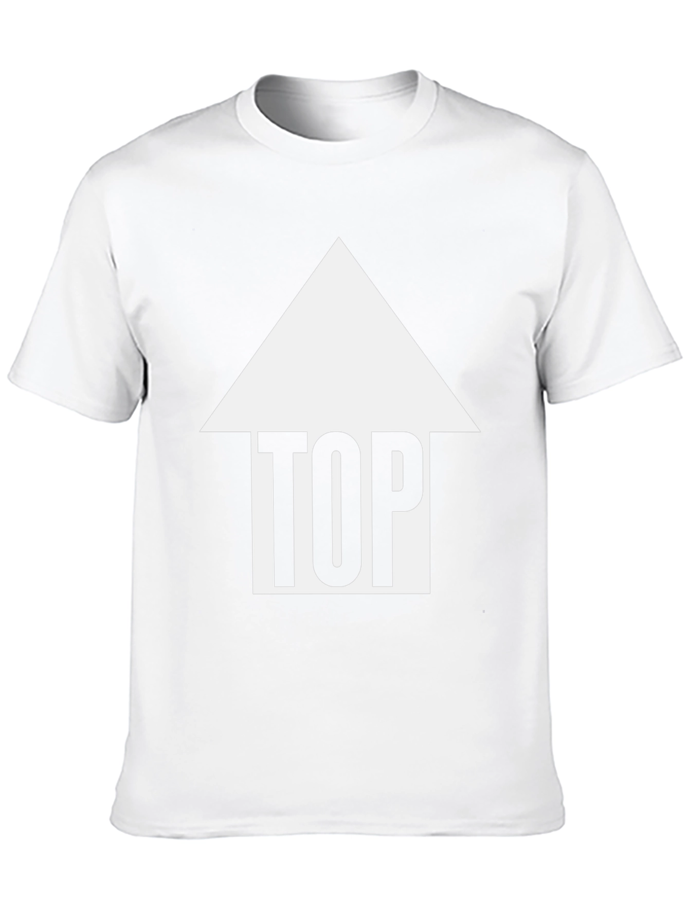 Top Arrow Graphic Print Tee Shirt - Black