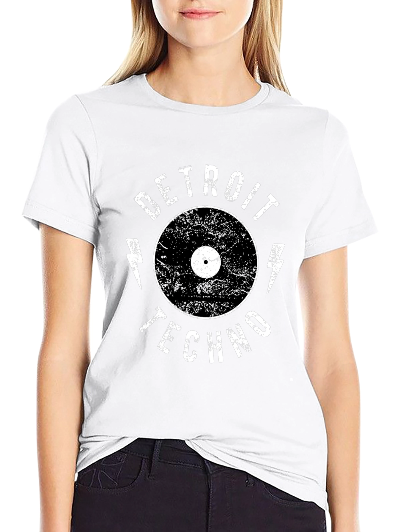 Detroit Techno Record Graphic T-Shirt