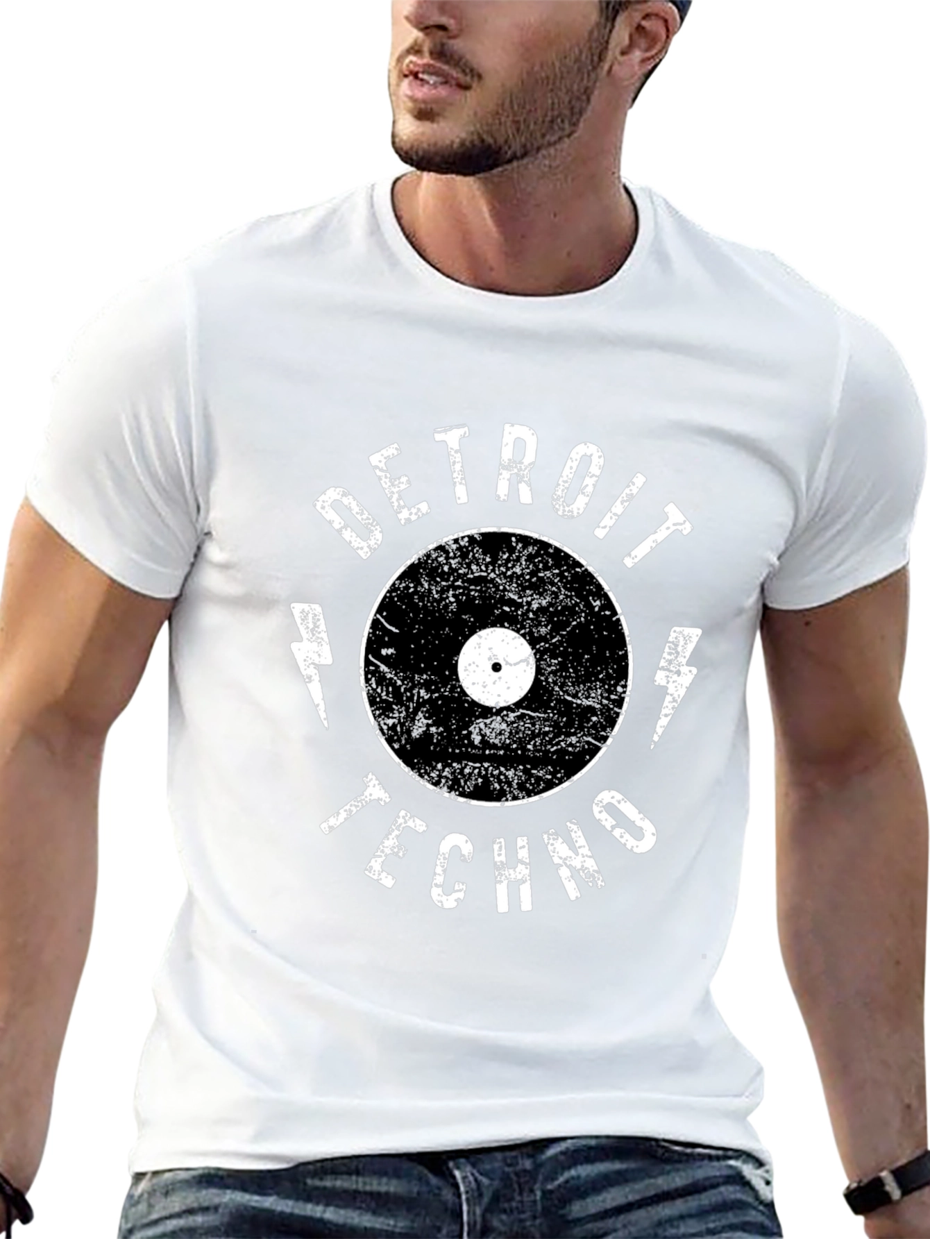Detroit Techno Record Graphic T-Shirt