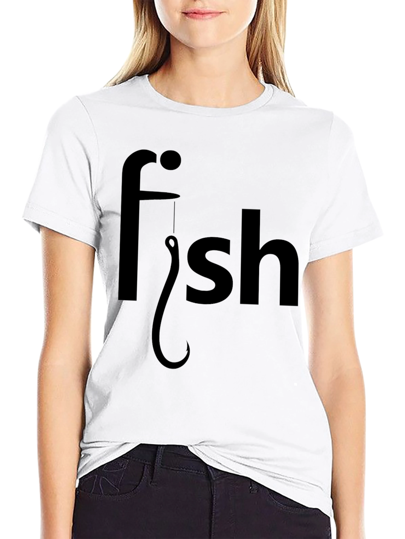Funny Fishing T-Shirt - Fish Hook Design