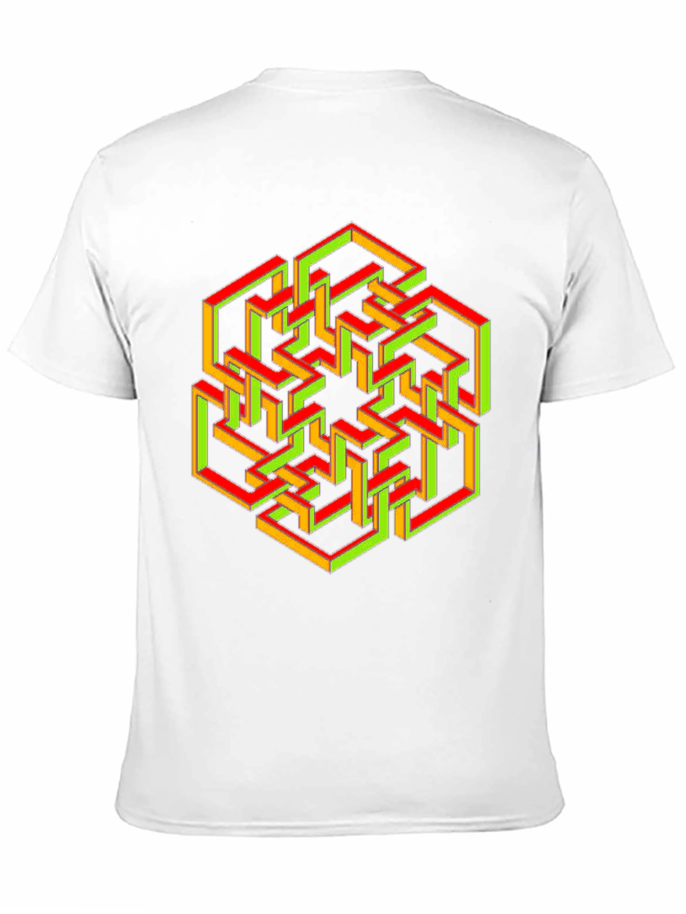 Optical Illusion Geometric Graphic T-Shirt