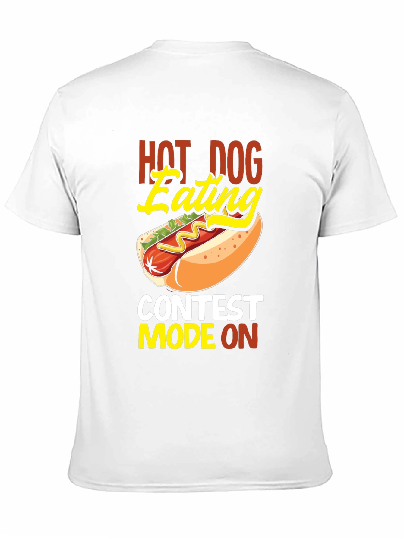 Hot Dog Eating Contest Tee - Novelty Graphic T-Shirt
