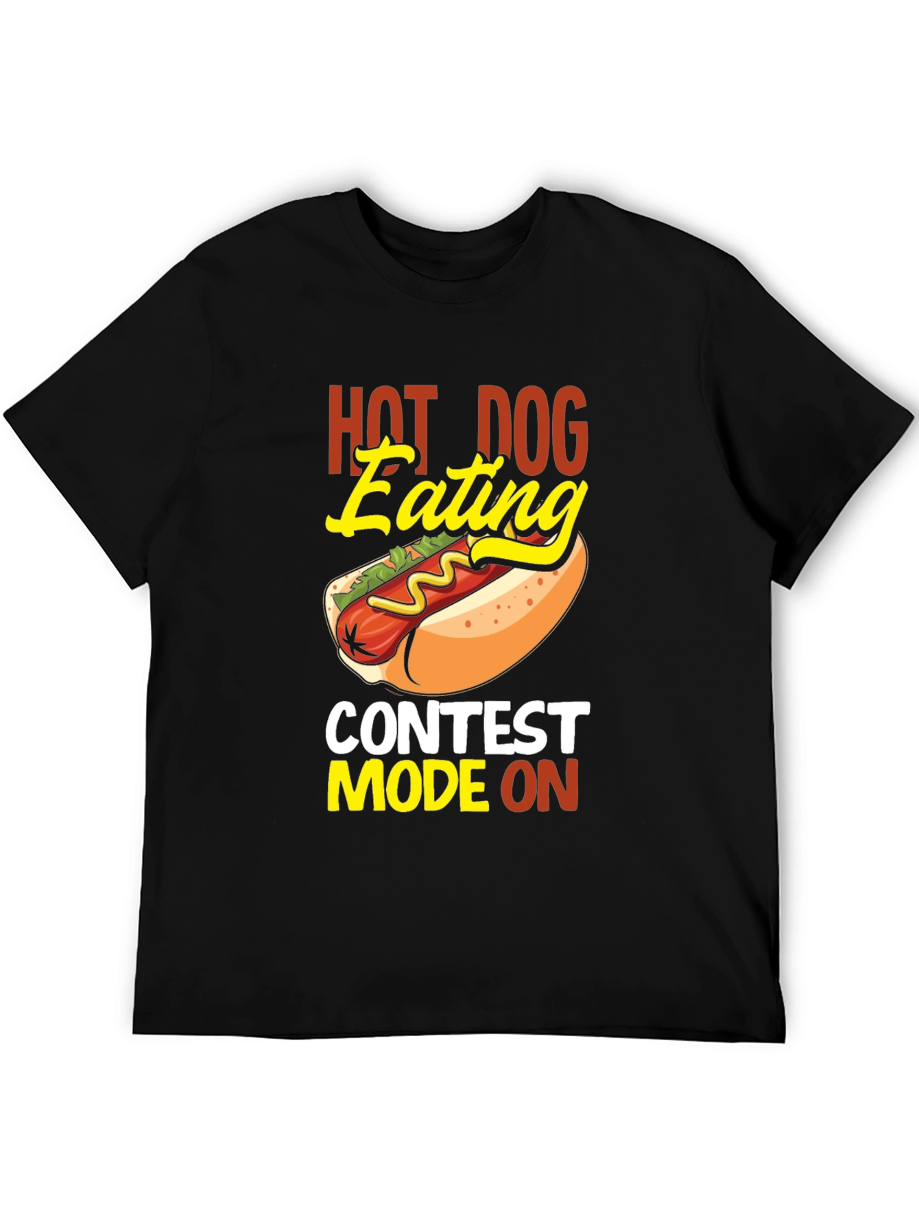 Hot Dog Eating Contest Tee - Novelty Graphic T-Shirt