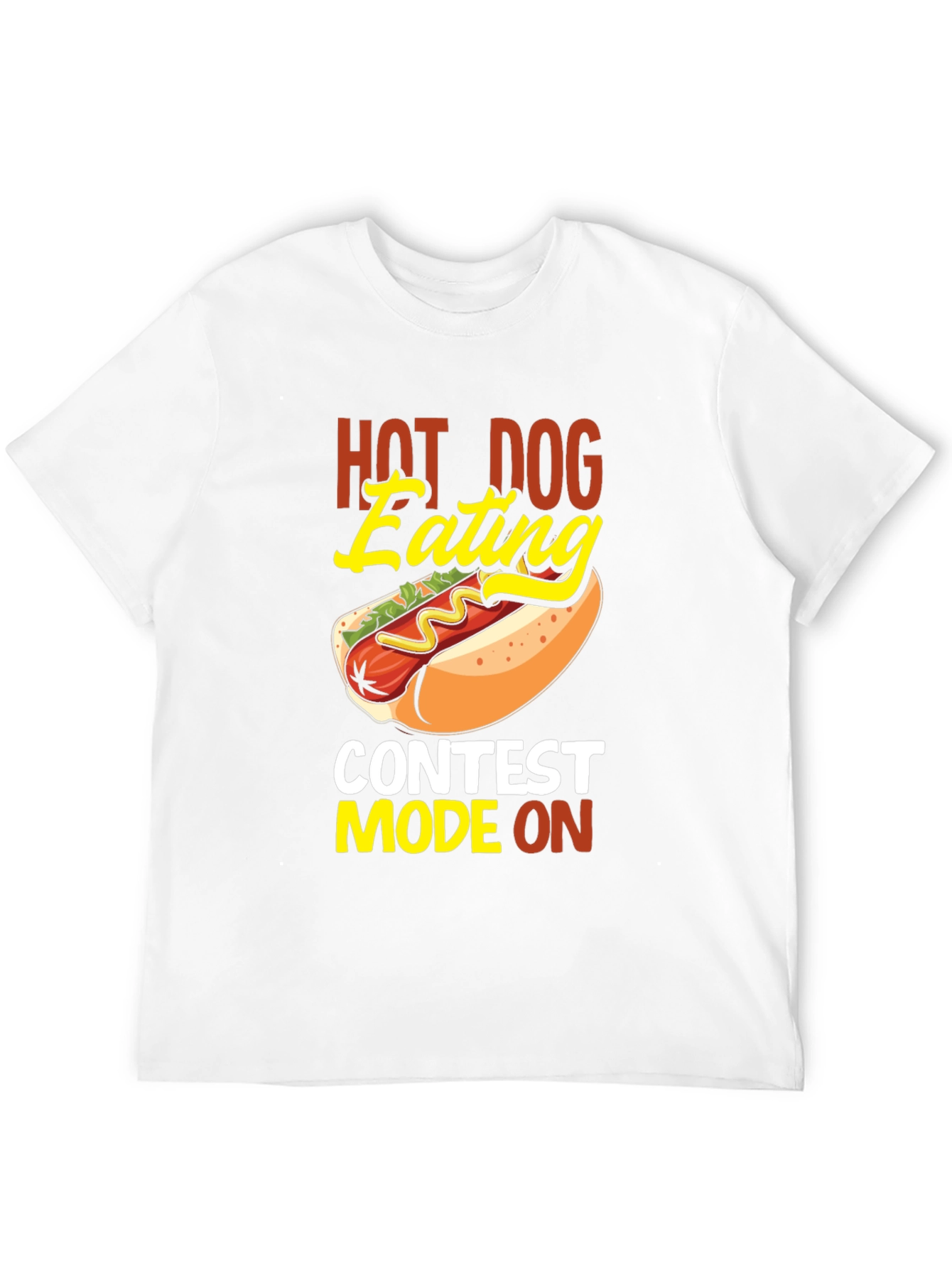 Hot Dog Eating Contest Tee - Novelty Graphic T-Shirt