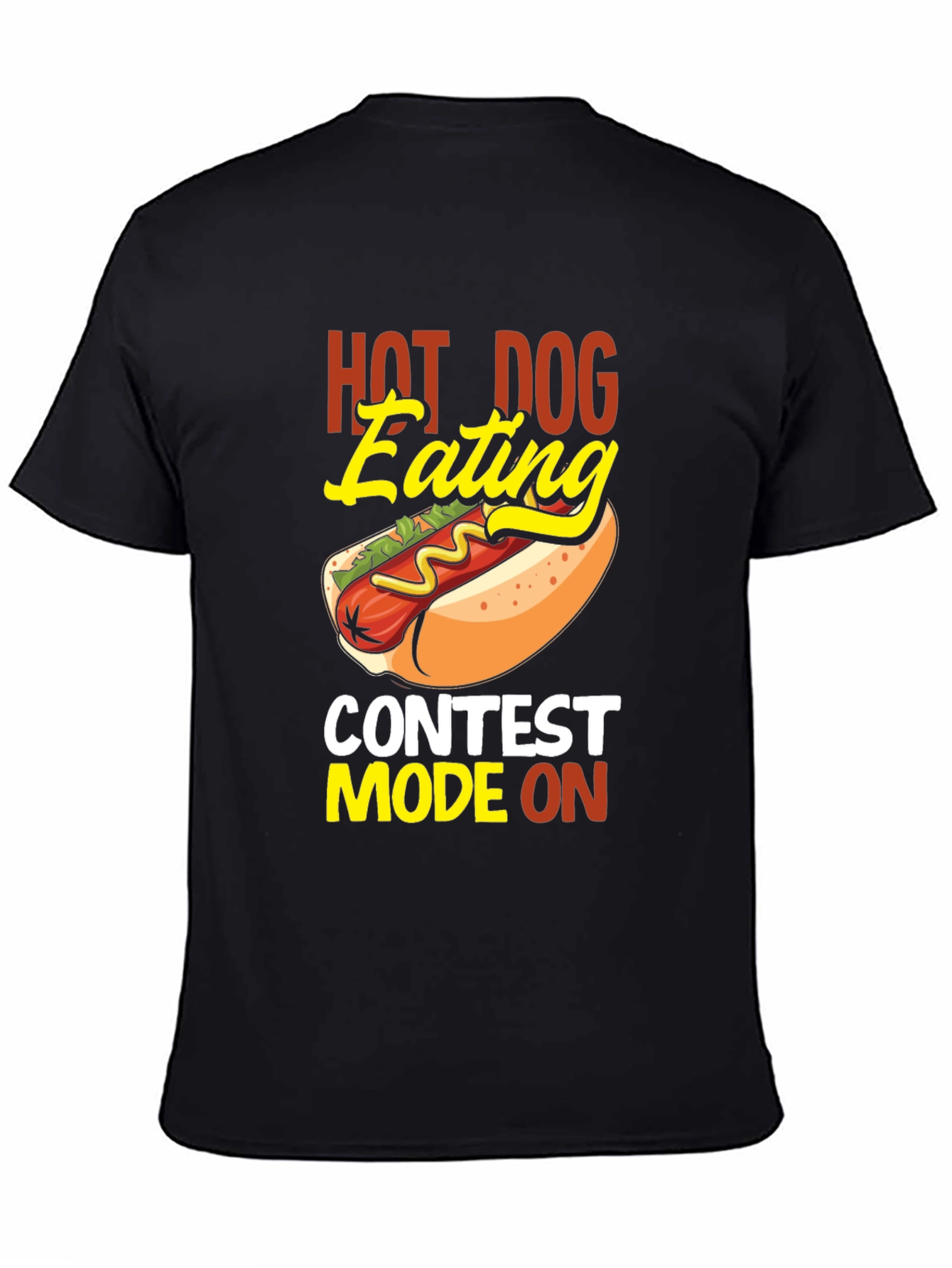 Hot Dog Eating Contest Tee - Novelty Graphic T-Shirt