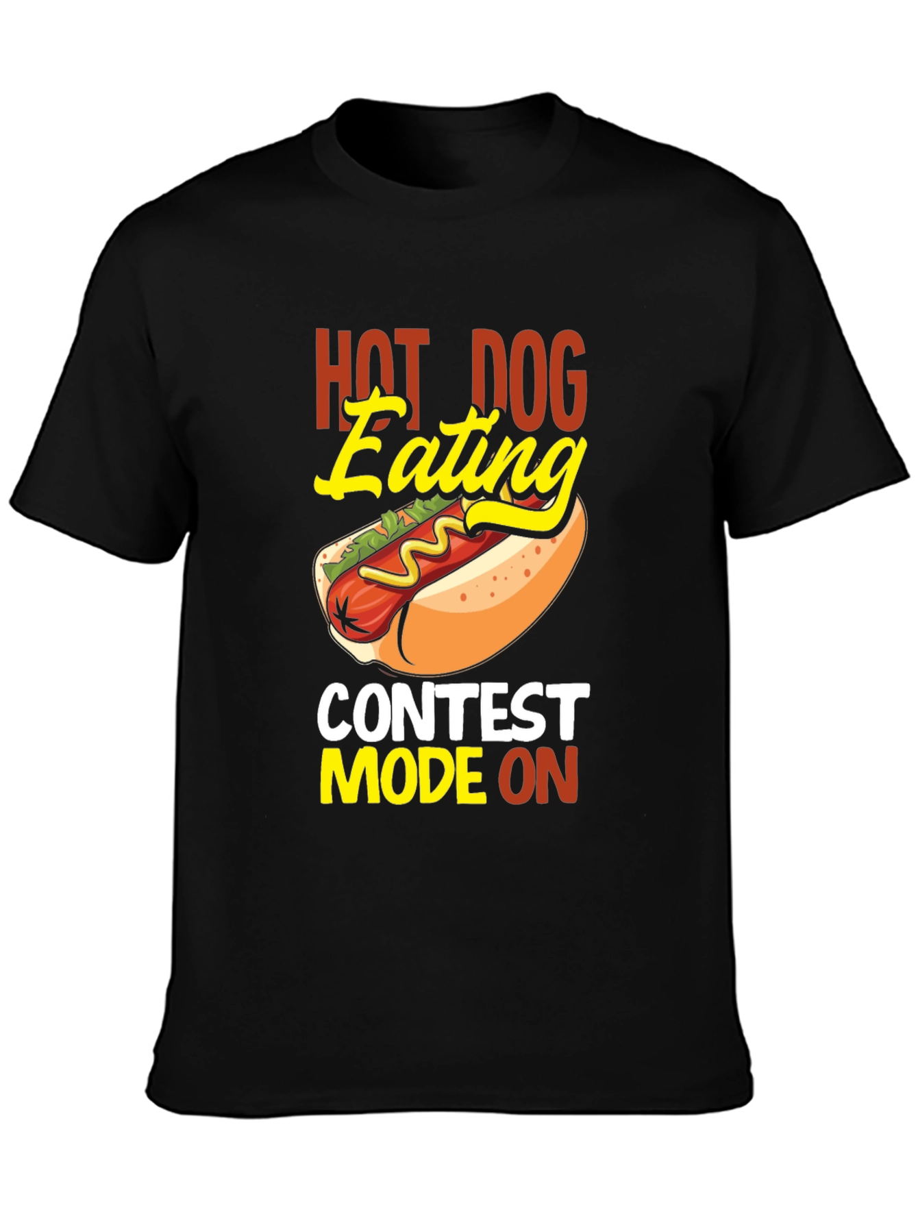 Hot Dog Eating Contest Tee - Novelty Graphic T-Shirt