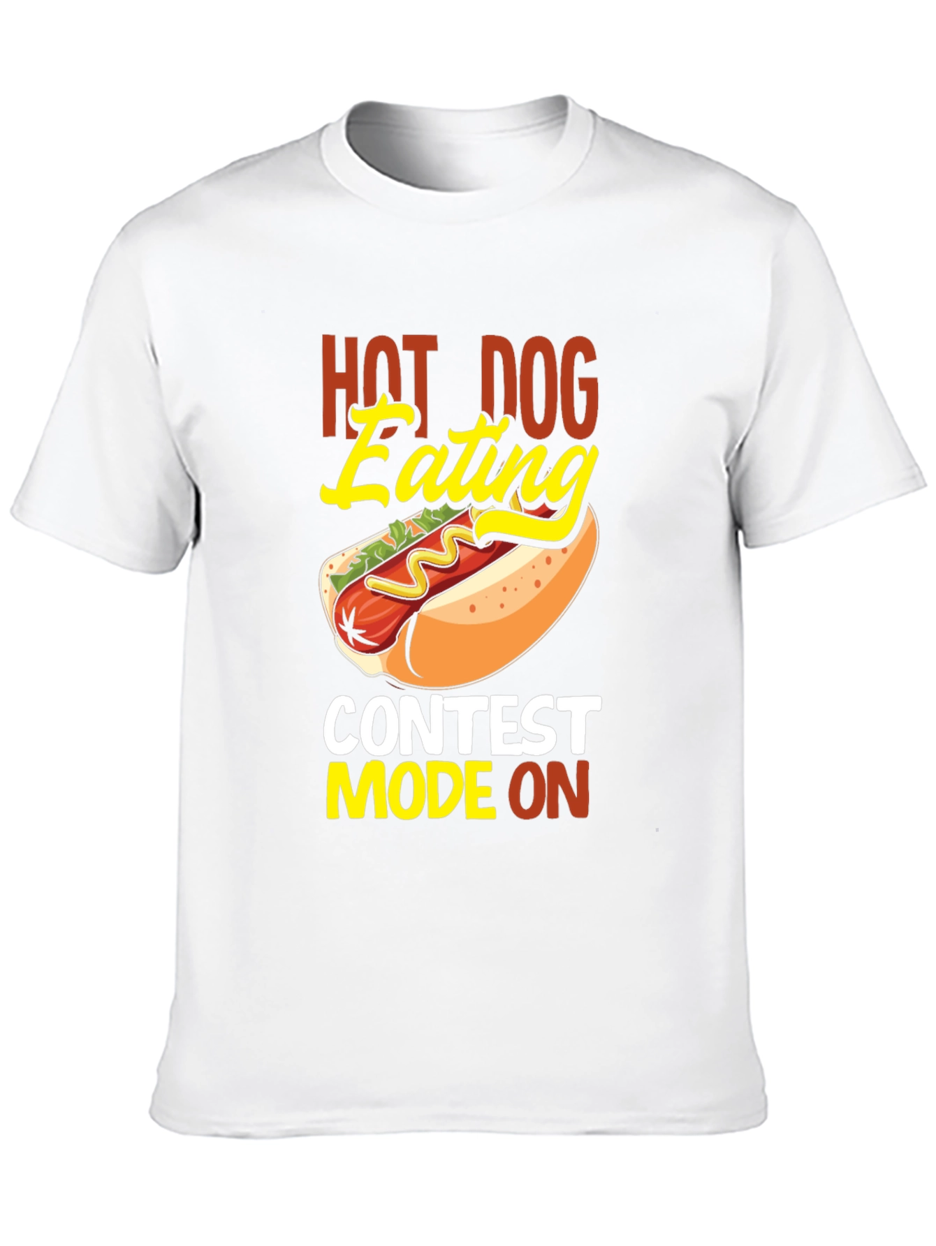 Hot Dog Eating Contest Tee - Novelty Graphic T-Shirt
