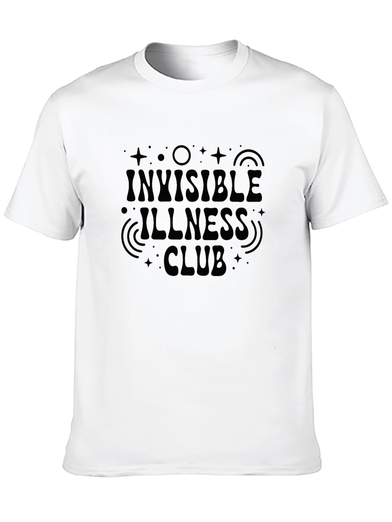 Invisible Illness Club Black Graphic Tee