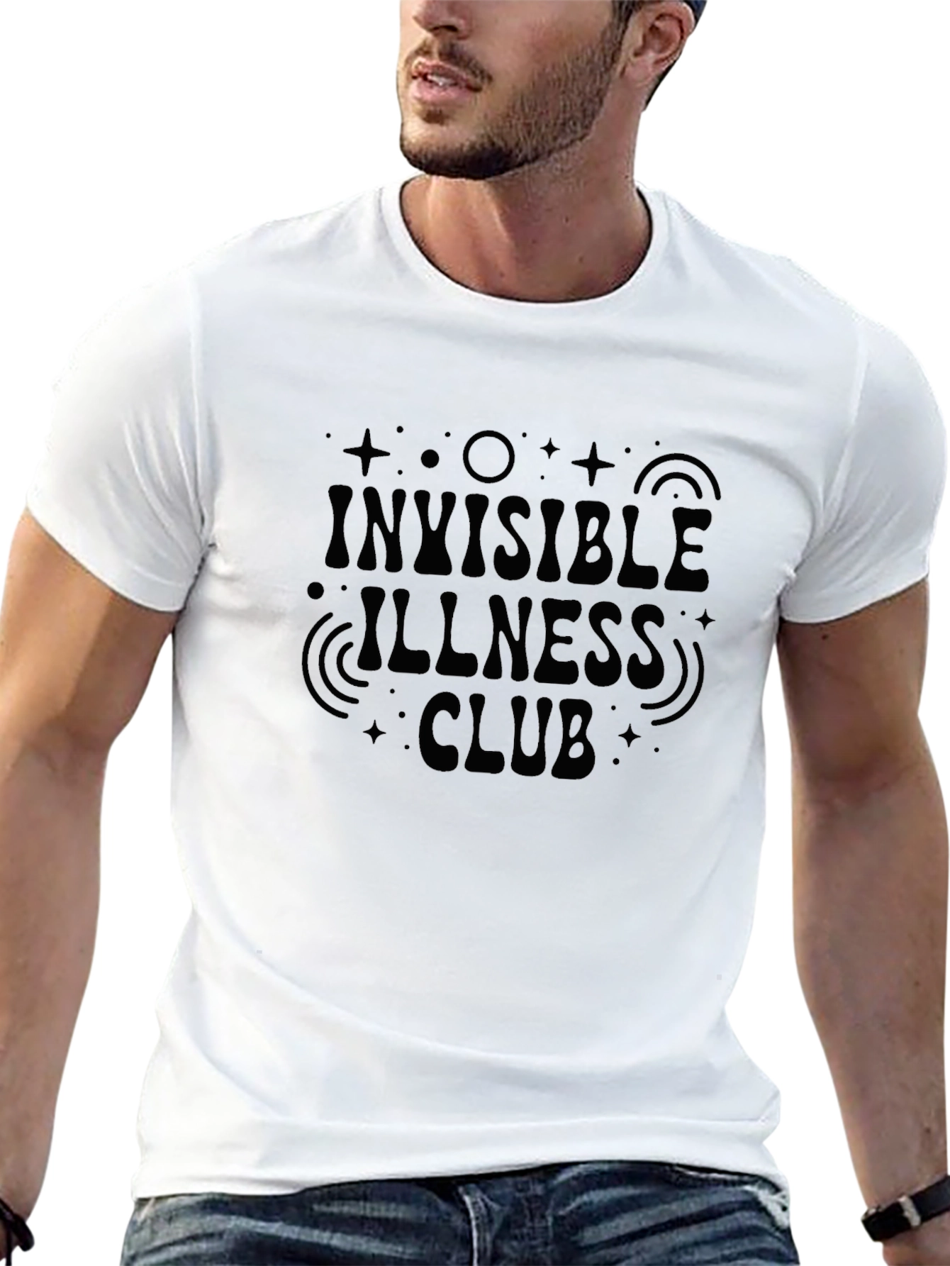Invisible Illness Club Black Graphic Tee