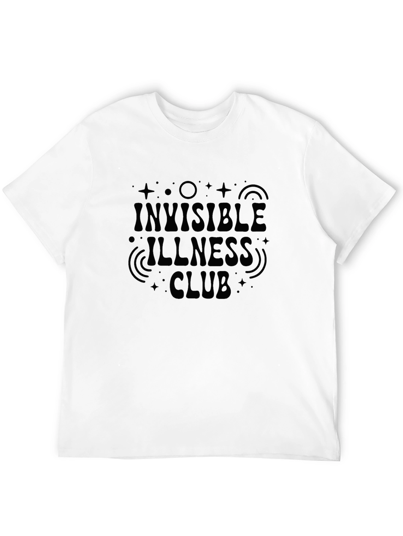Invisible Illness Club Black Graphic Tee