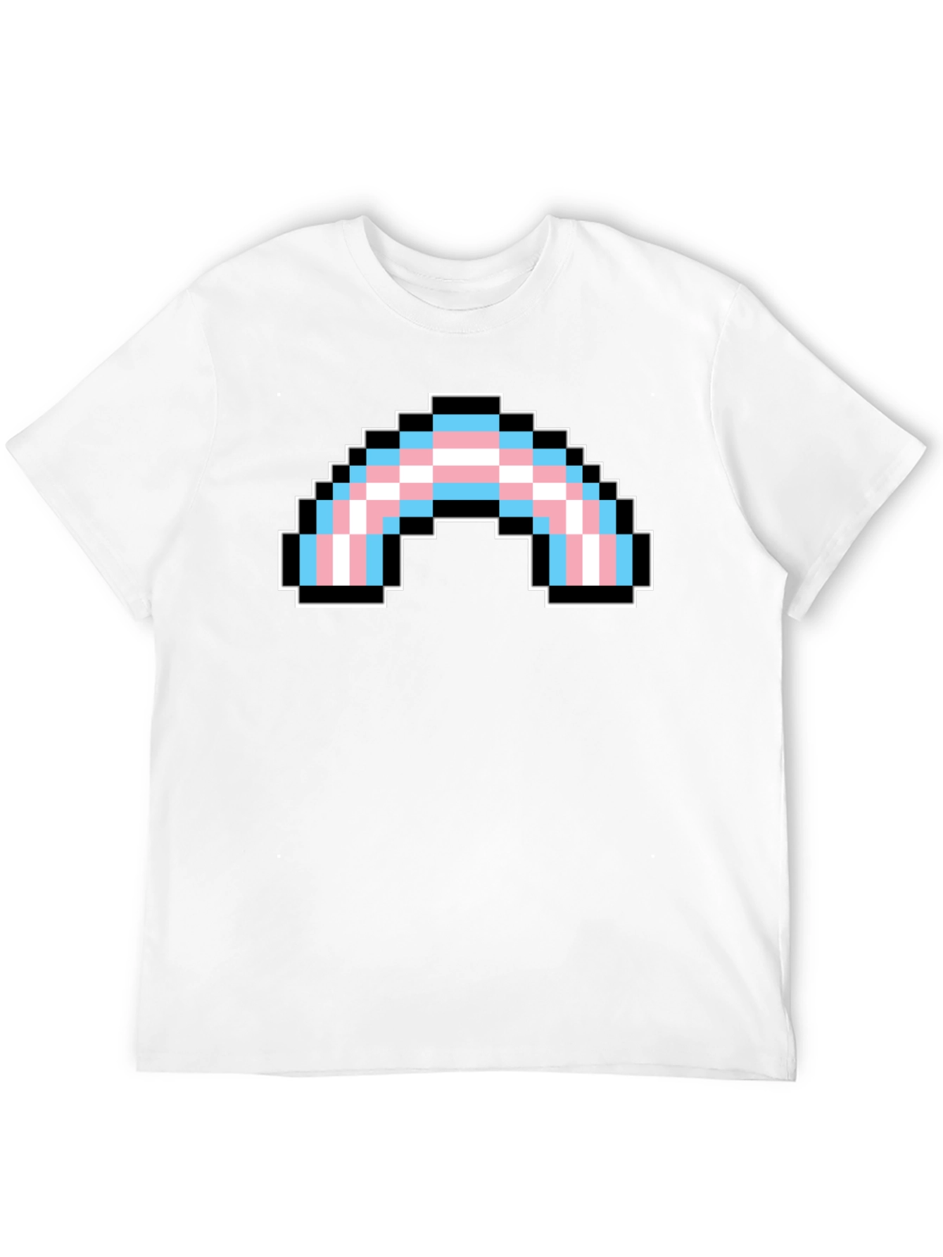 Pixel Transgender Rainbow Pride T-Shirt