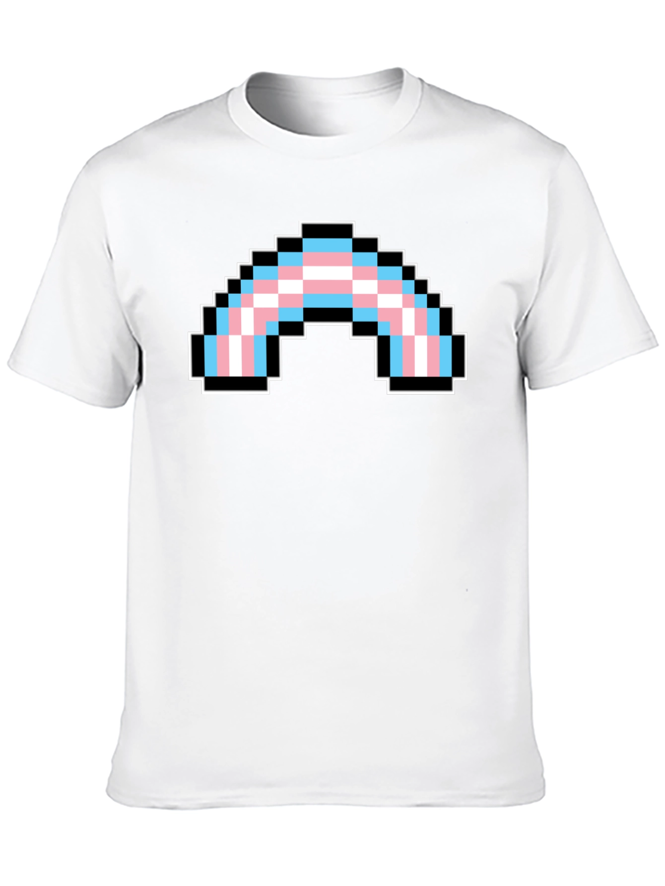 Pixel Transgender Rainbow Pride T-Shirt