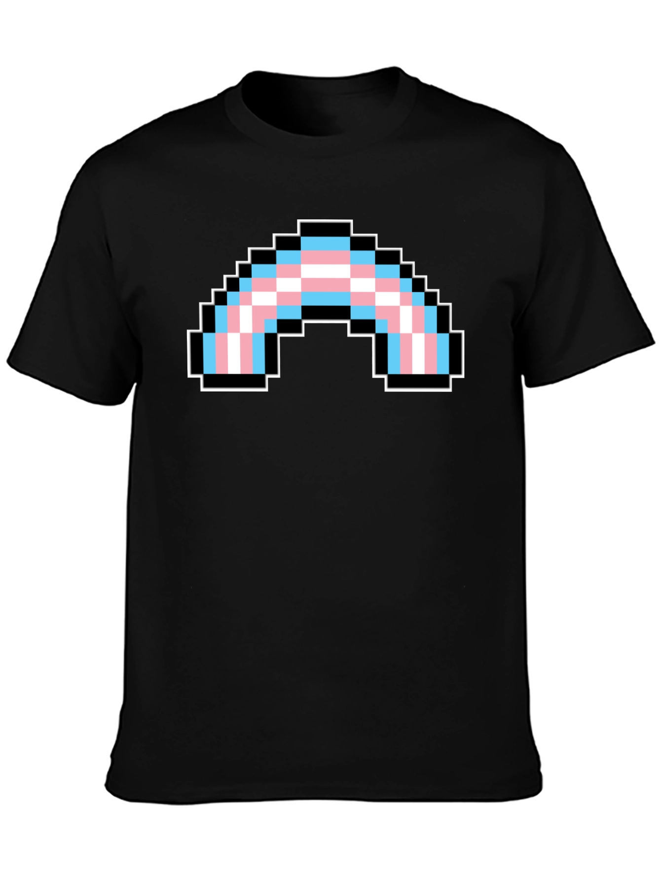 Pixel Transgender Rainbow Pride T-Shirt