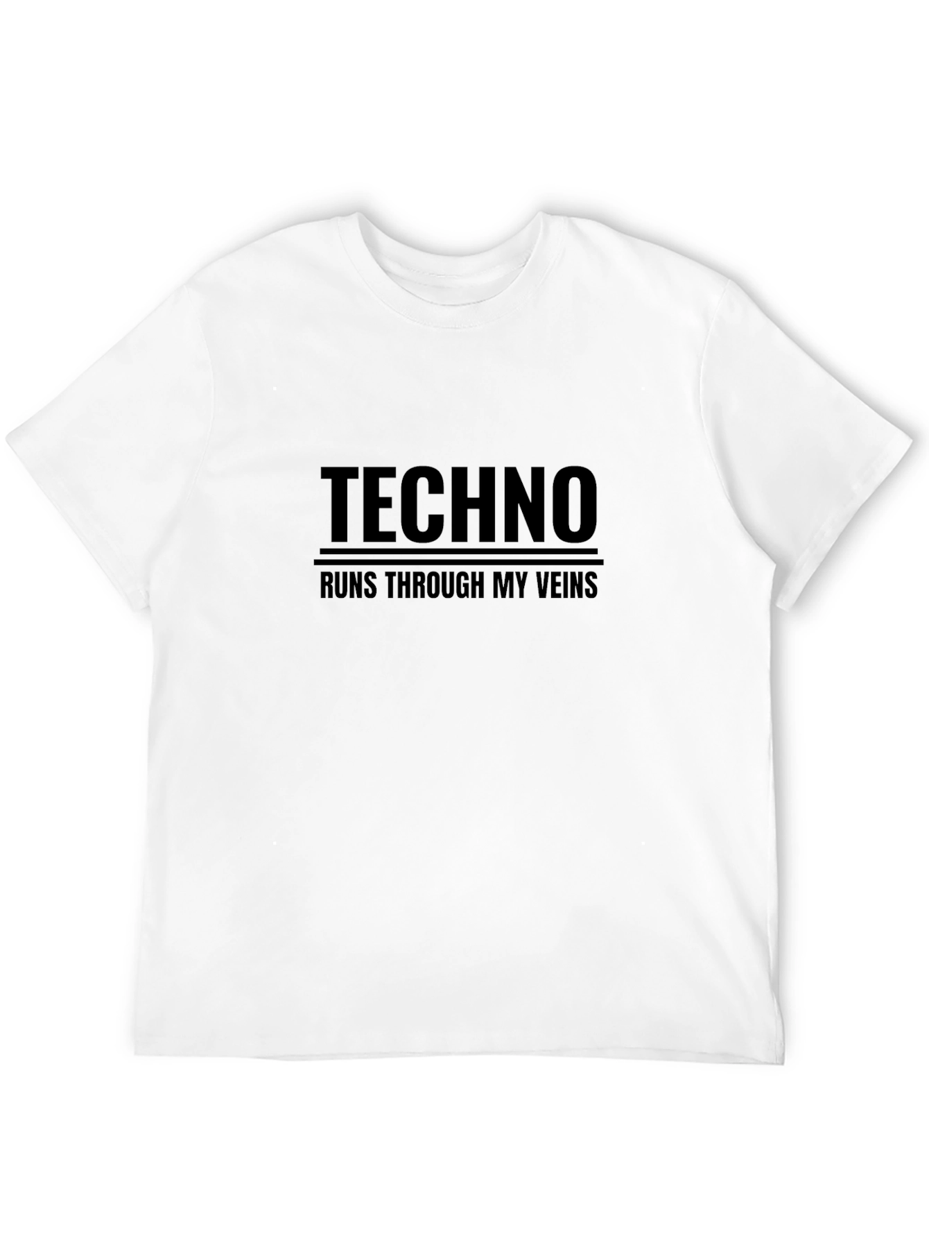 Techno Runs Through My Veins Graphic T-Shirt
