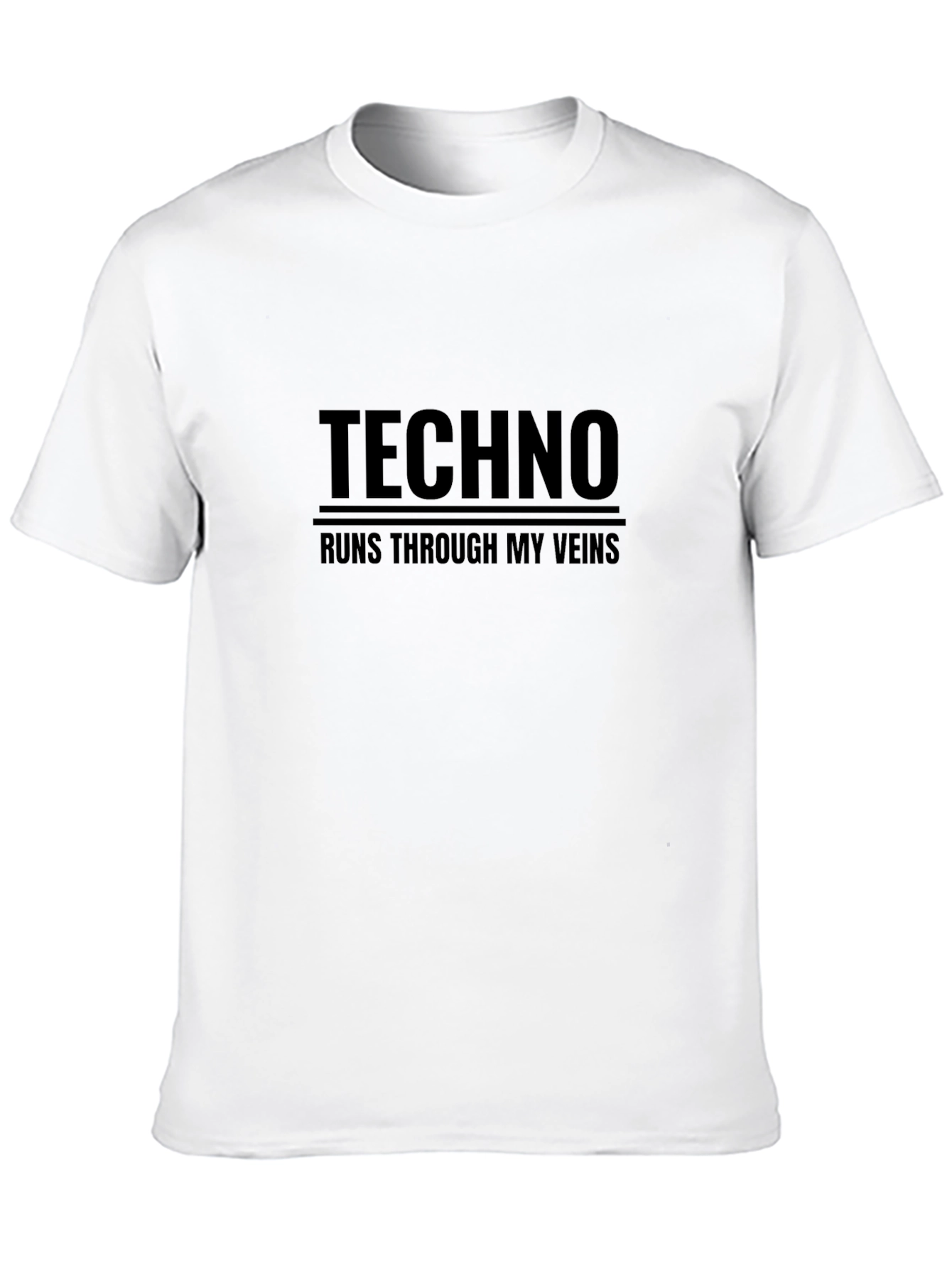 Techno Runs Through My Veins Graphic T-Shirt