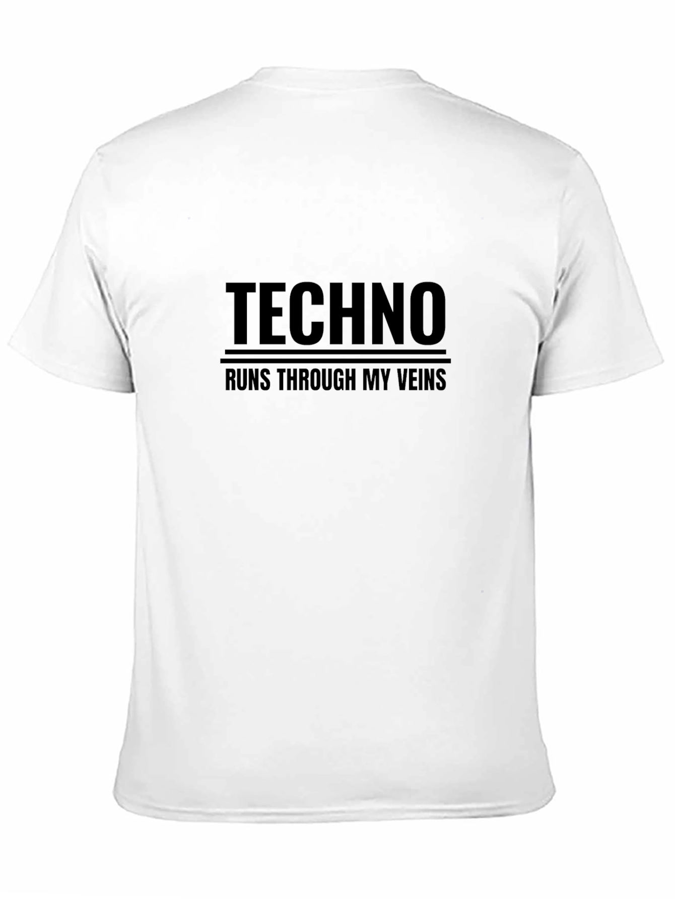 Techno Runs Through My Veins Graphic T-Shirt