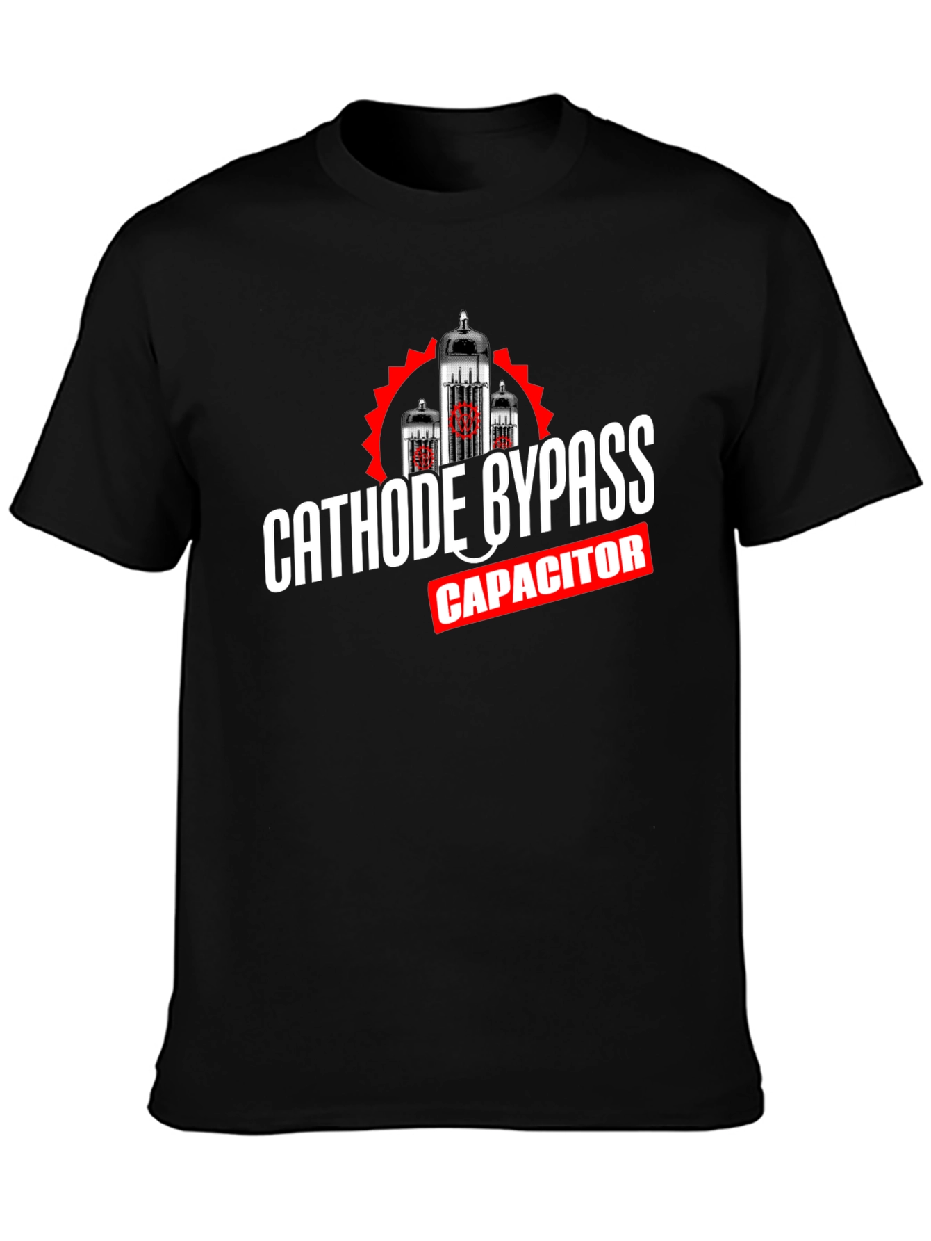 Cathode Bypass Capacitor T-Shirt Black