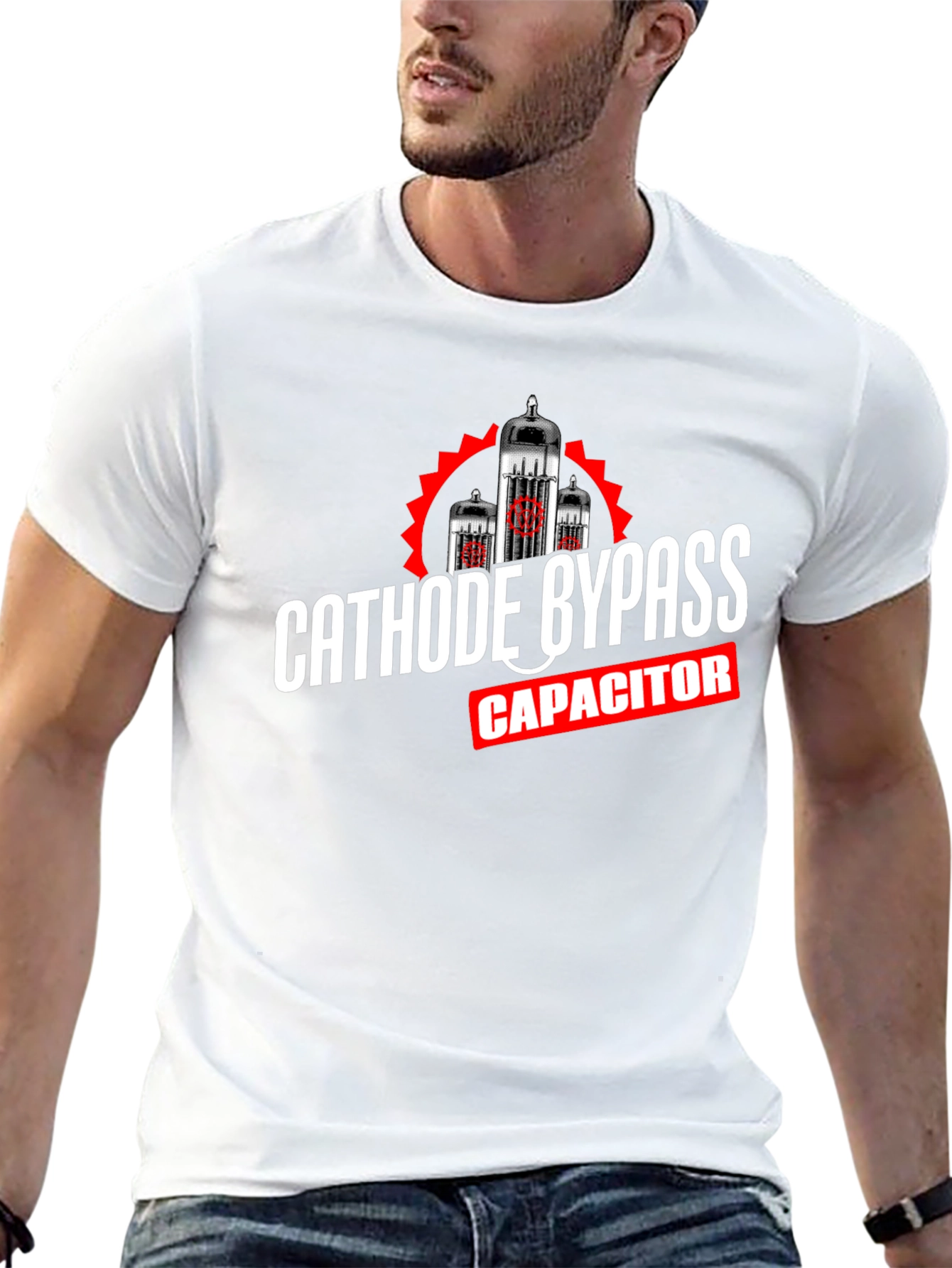 Cathode Bypass Capacitor T-Shirt Black