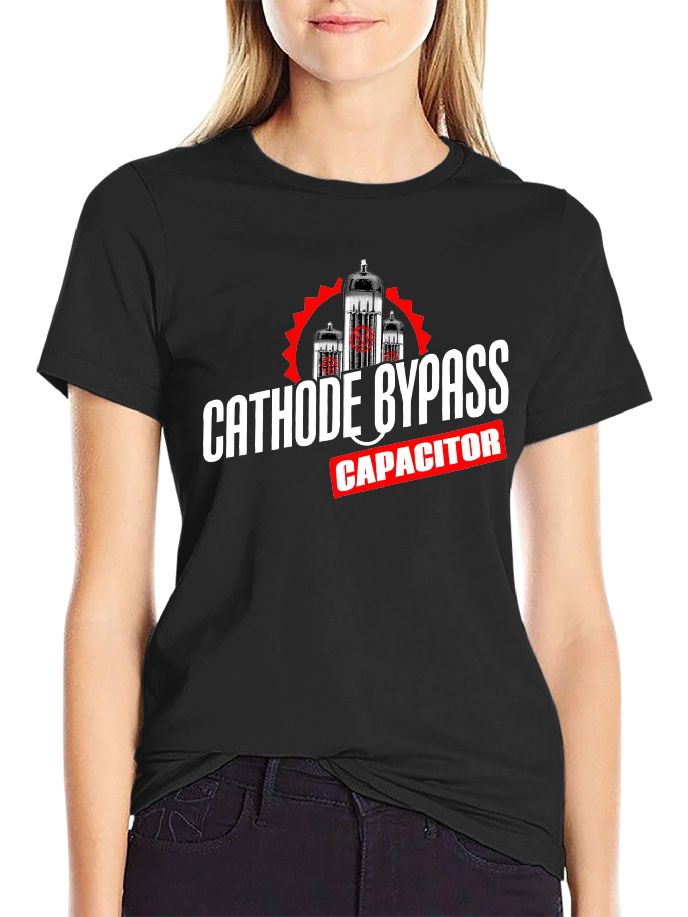 Cathode Bypass Capacitor T-Shirt Black
