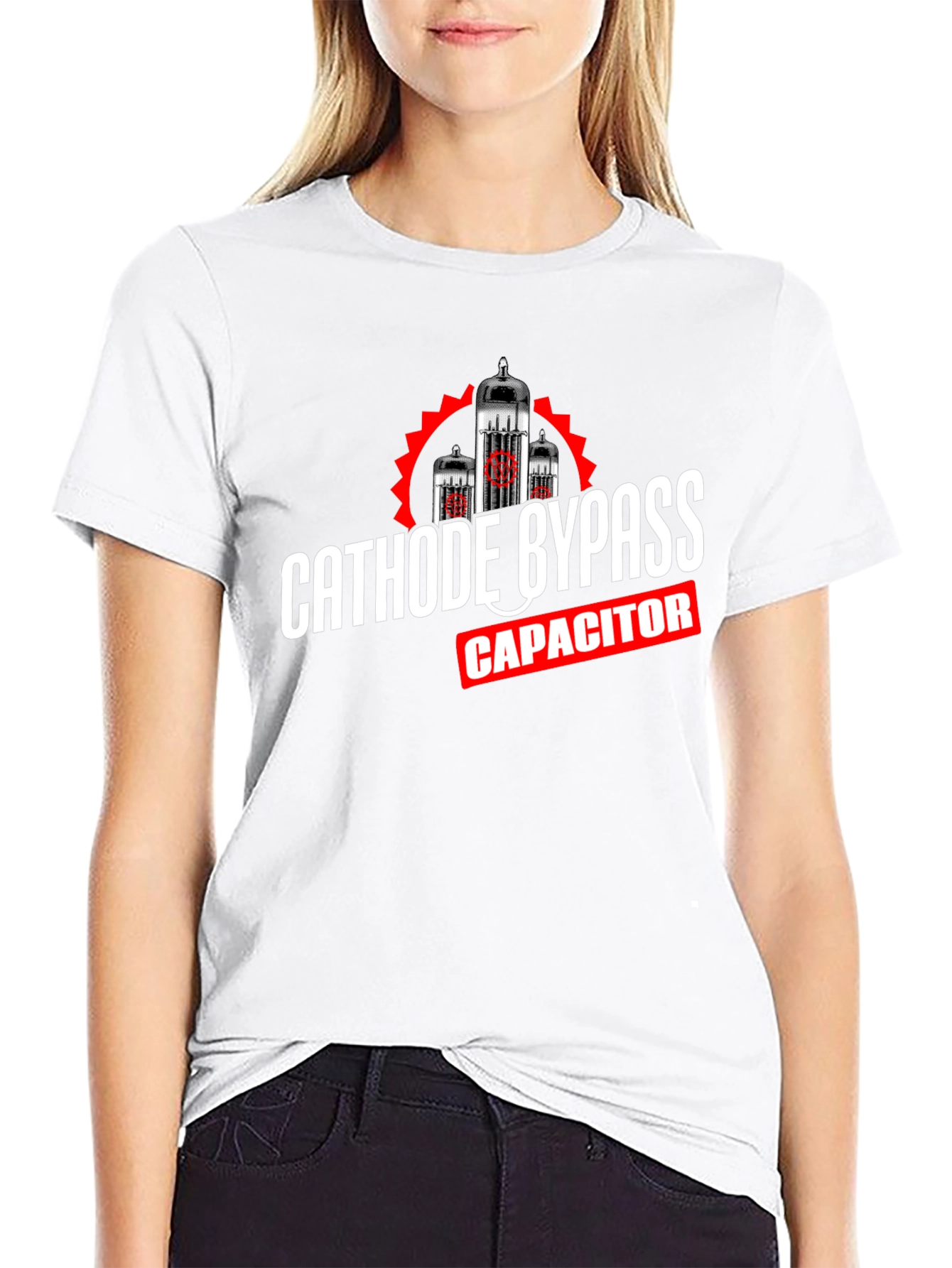 Cathode Bypass Capacitor T-Shirt Black