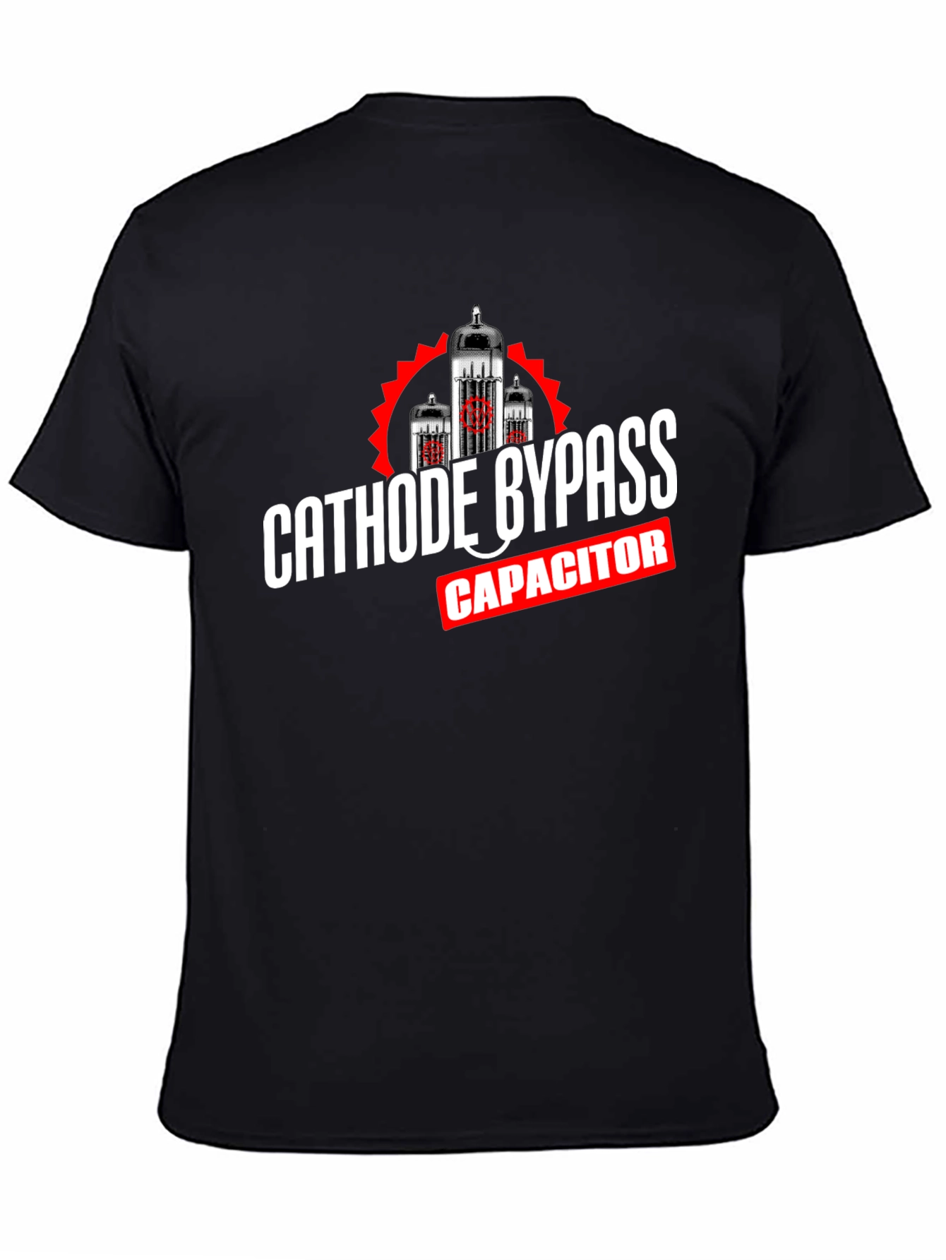 Cathode Bypass Capacitor T-Shirt Black