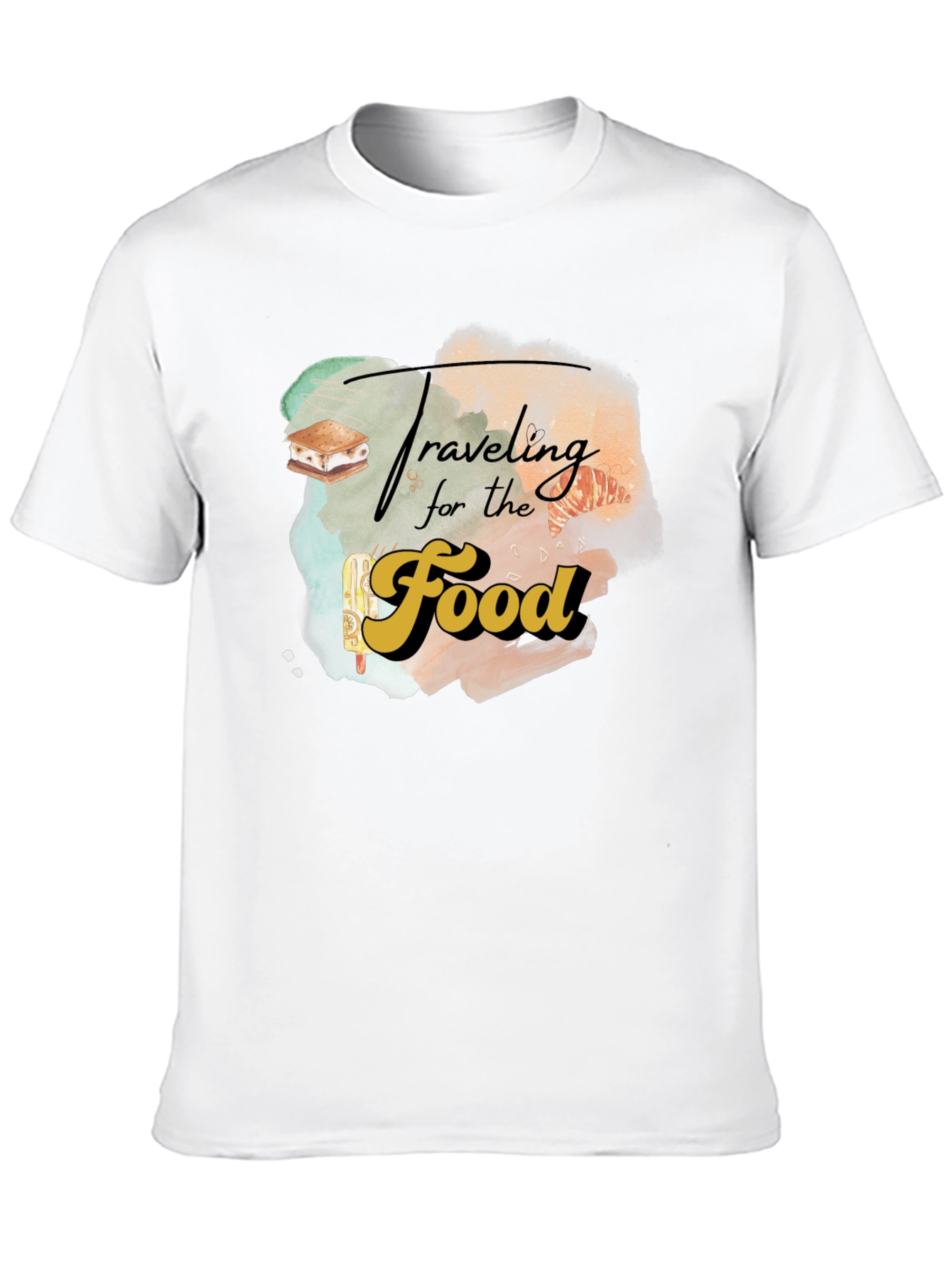 Traveling for the Food Graphic T-Shirt