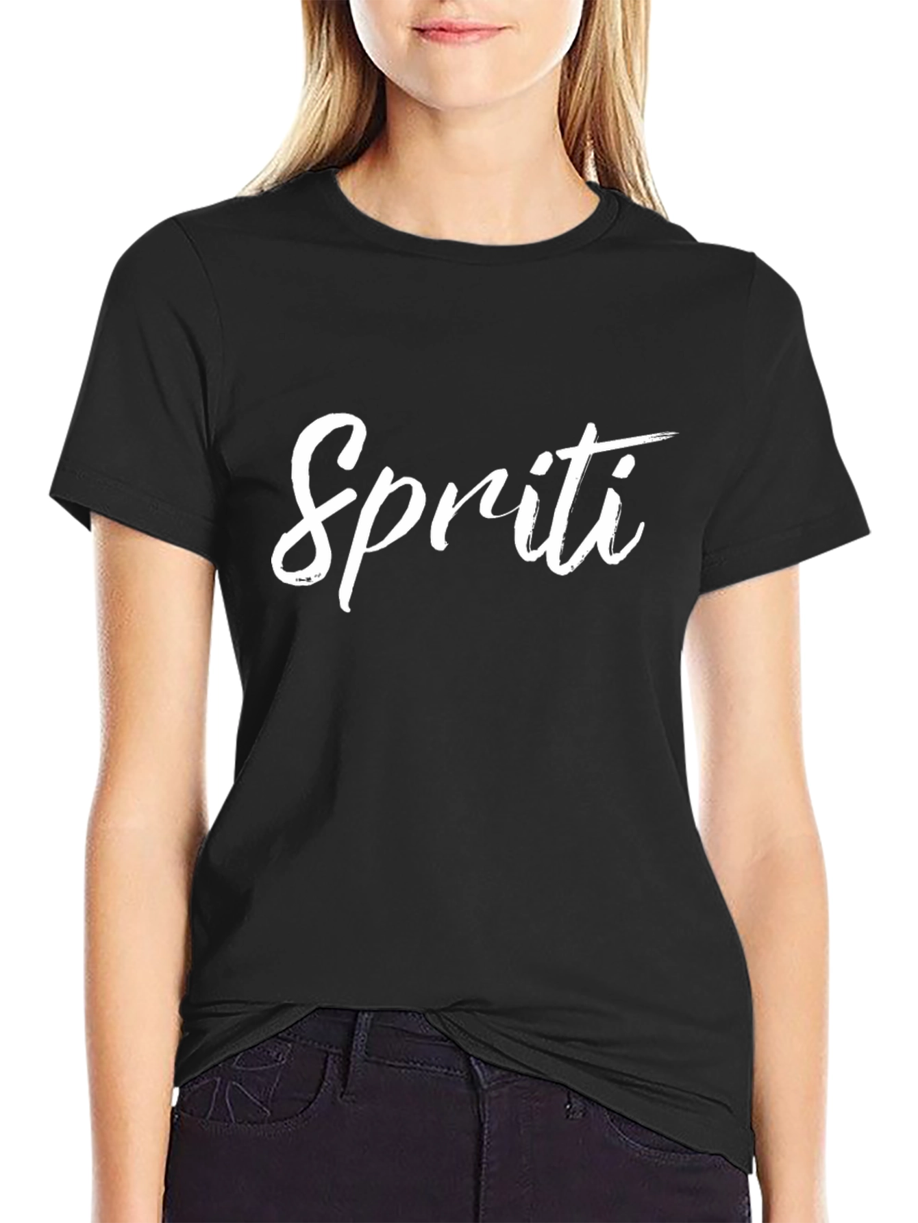 Spriti Black T-Shirt - Stylish & Comfortable Tee