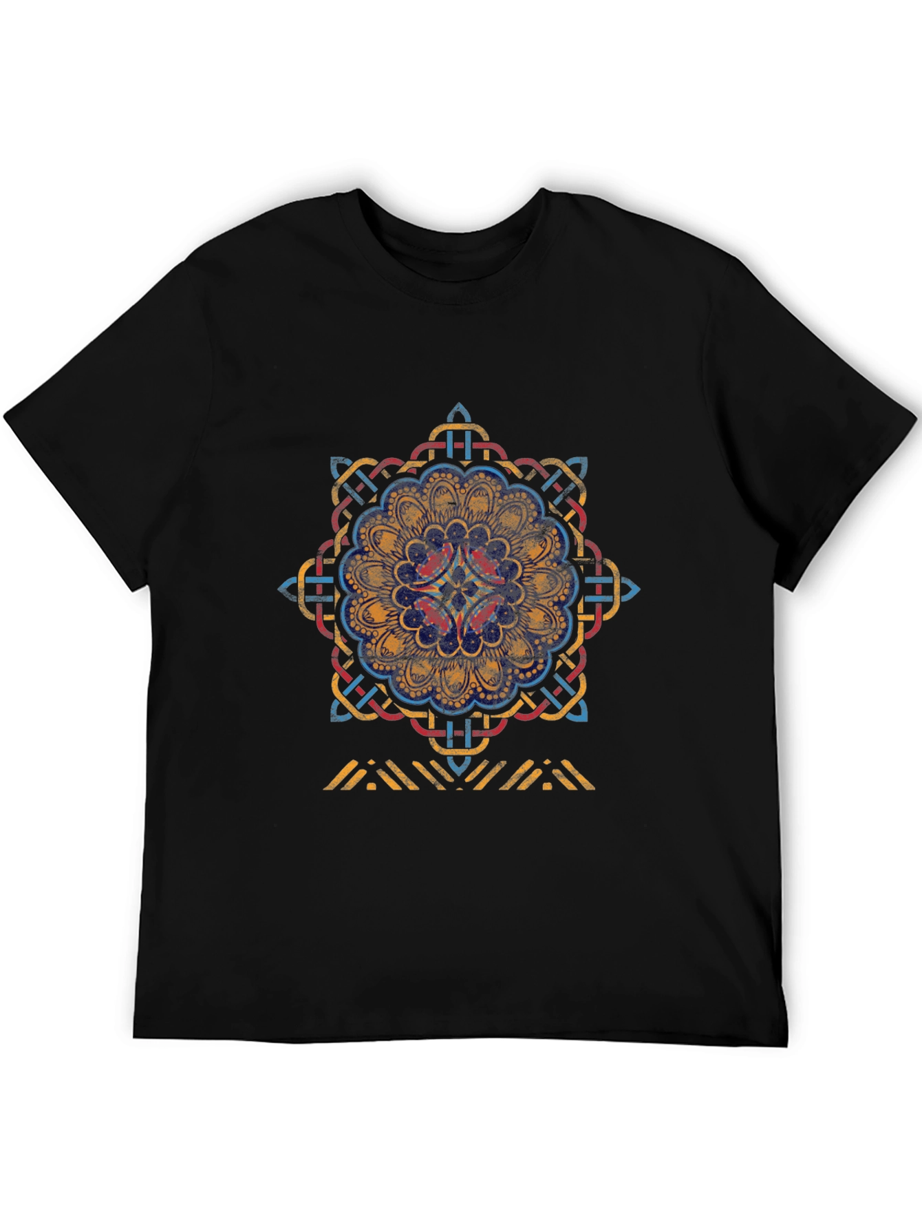 Celtic Mandala Graphic Tee - Black