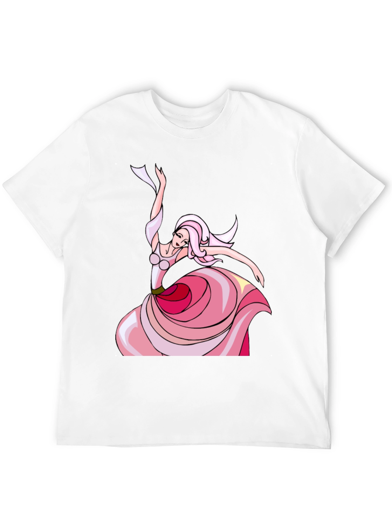 Whimsical Dancer Graphic Tee - Black